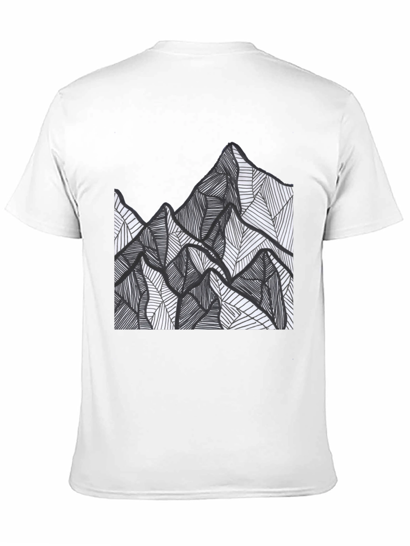 Mountain Graphic Tee - Mens Black Short Sleeve