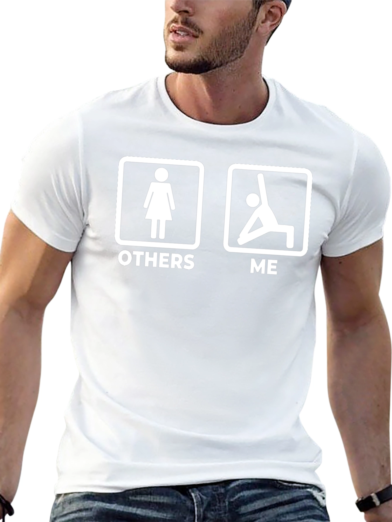 Funny Yoga T-Shirt - Others vs. Me Graphic Tee