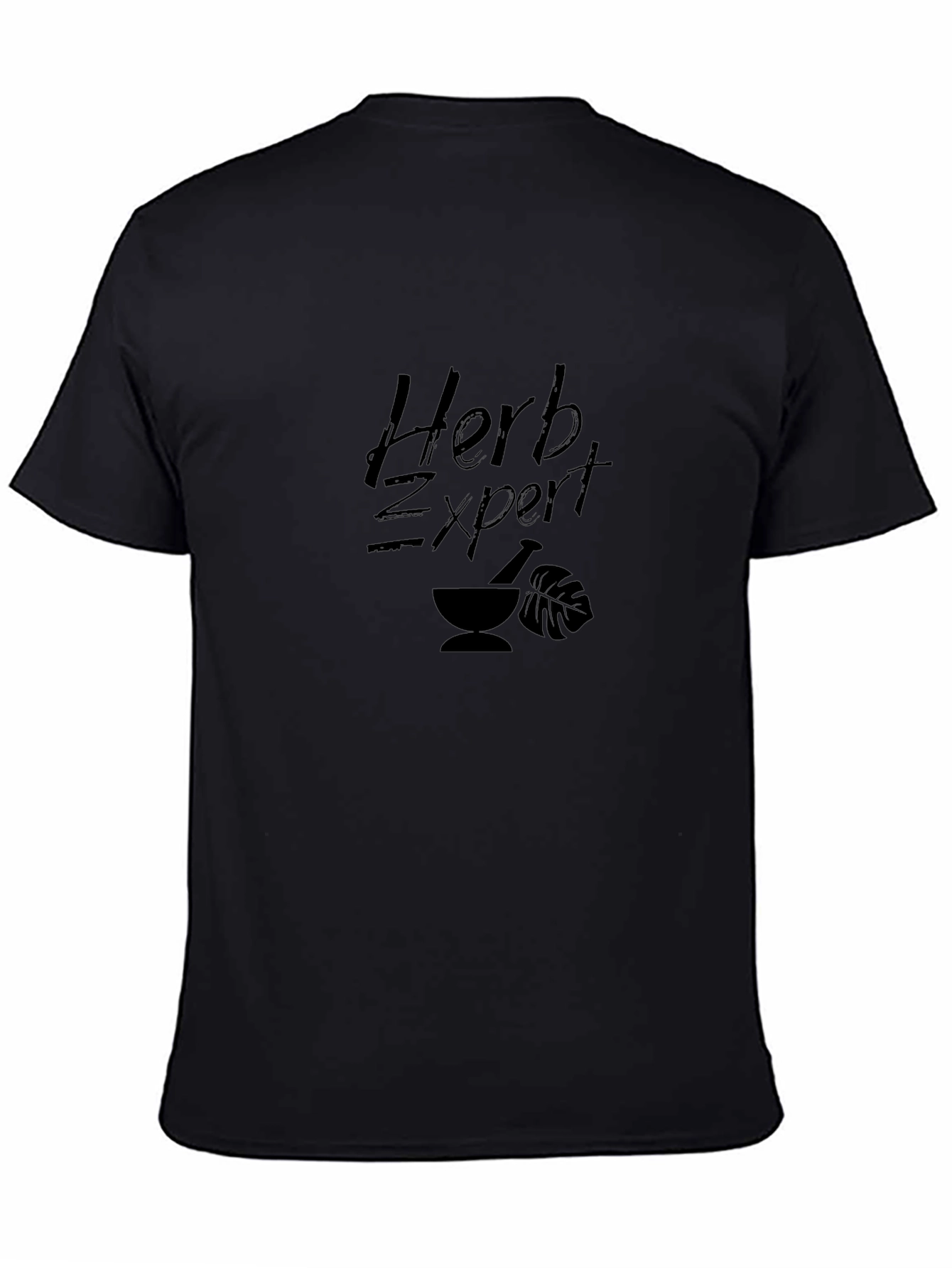Herb Expert Black T-Shirt - Nature Inspired Design