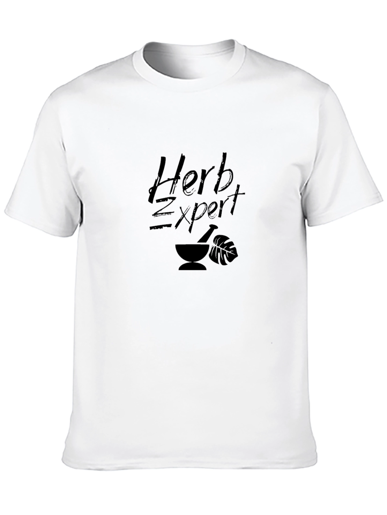 Herb Expert Black T-Shirt - Nature Inspired Design