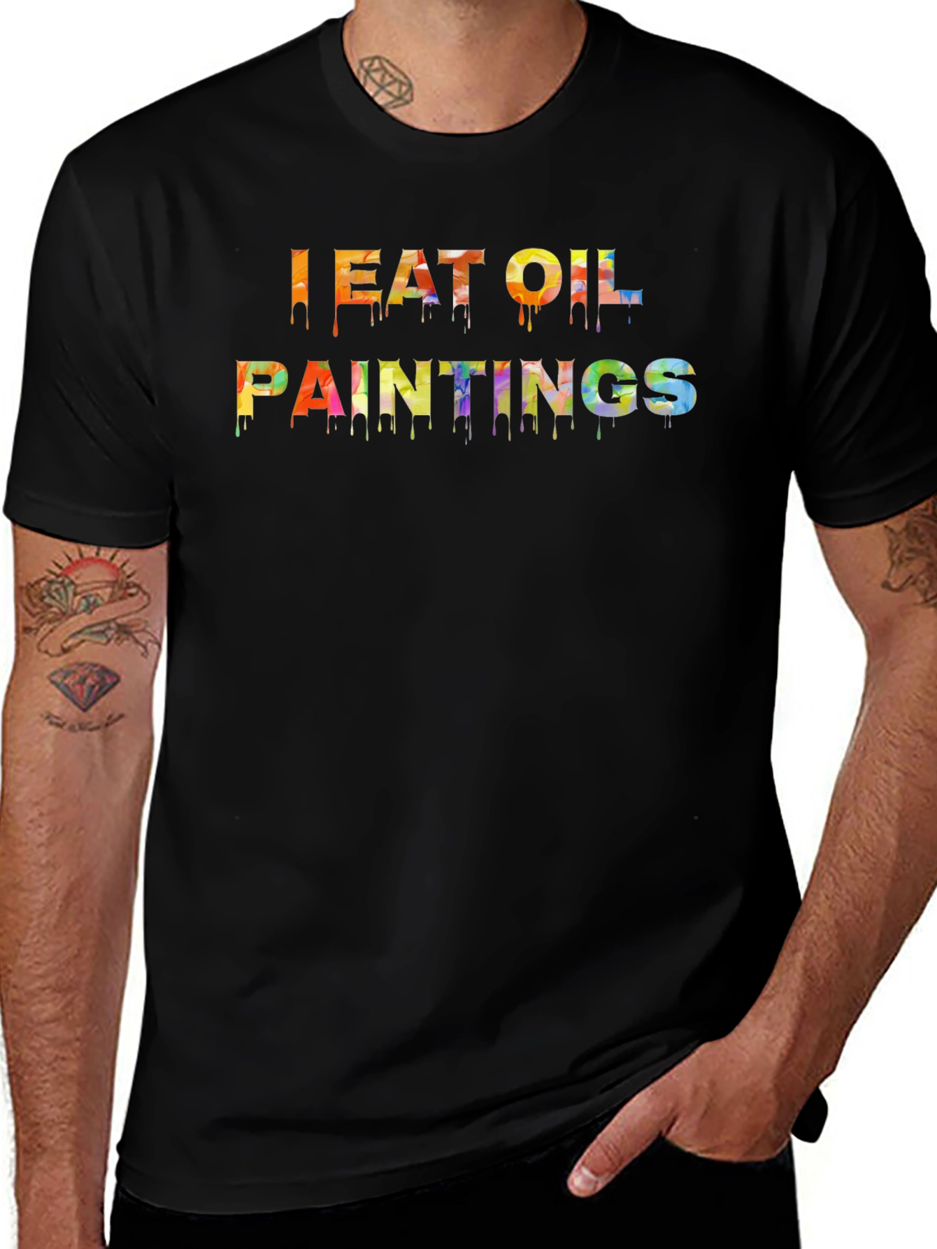 I Eat Oil Paintings Graphic Tee