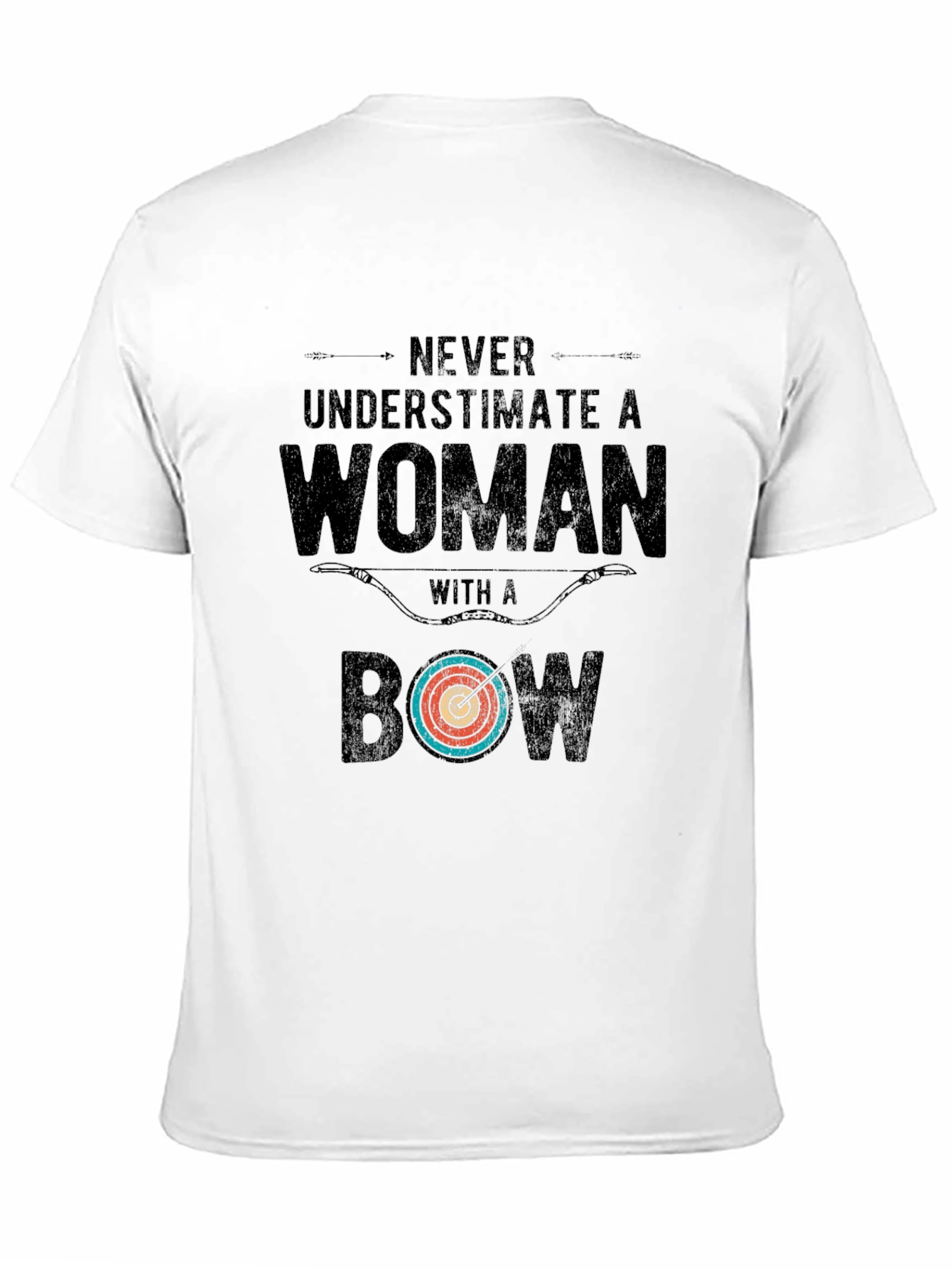 Never Underestimate a Woman with a Bow T-Shirt