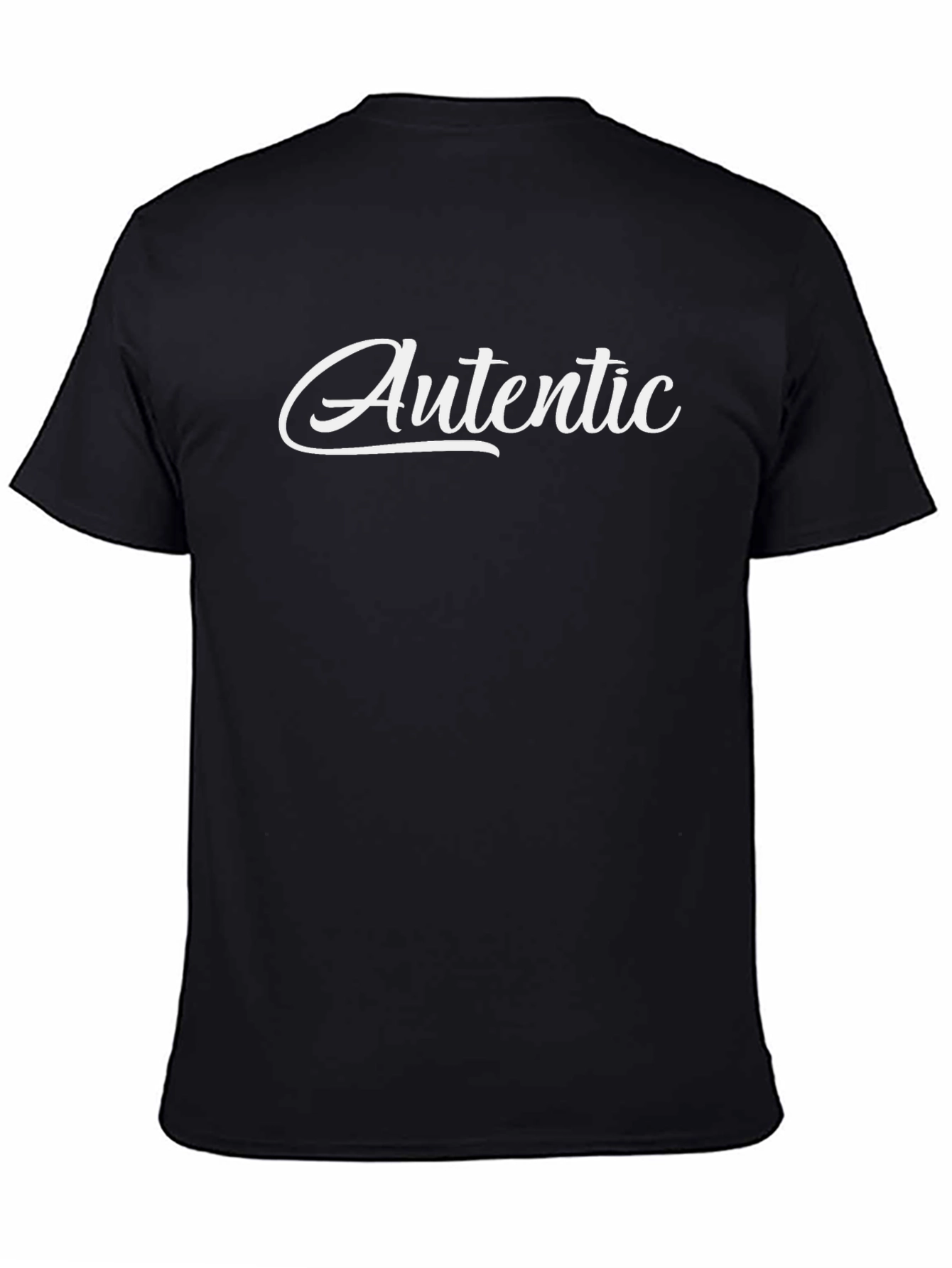 Authentic Black Graphic Tee - Stylish Menswear