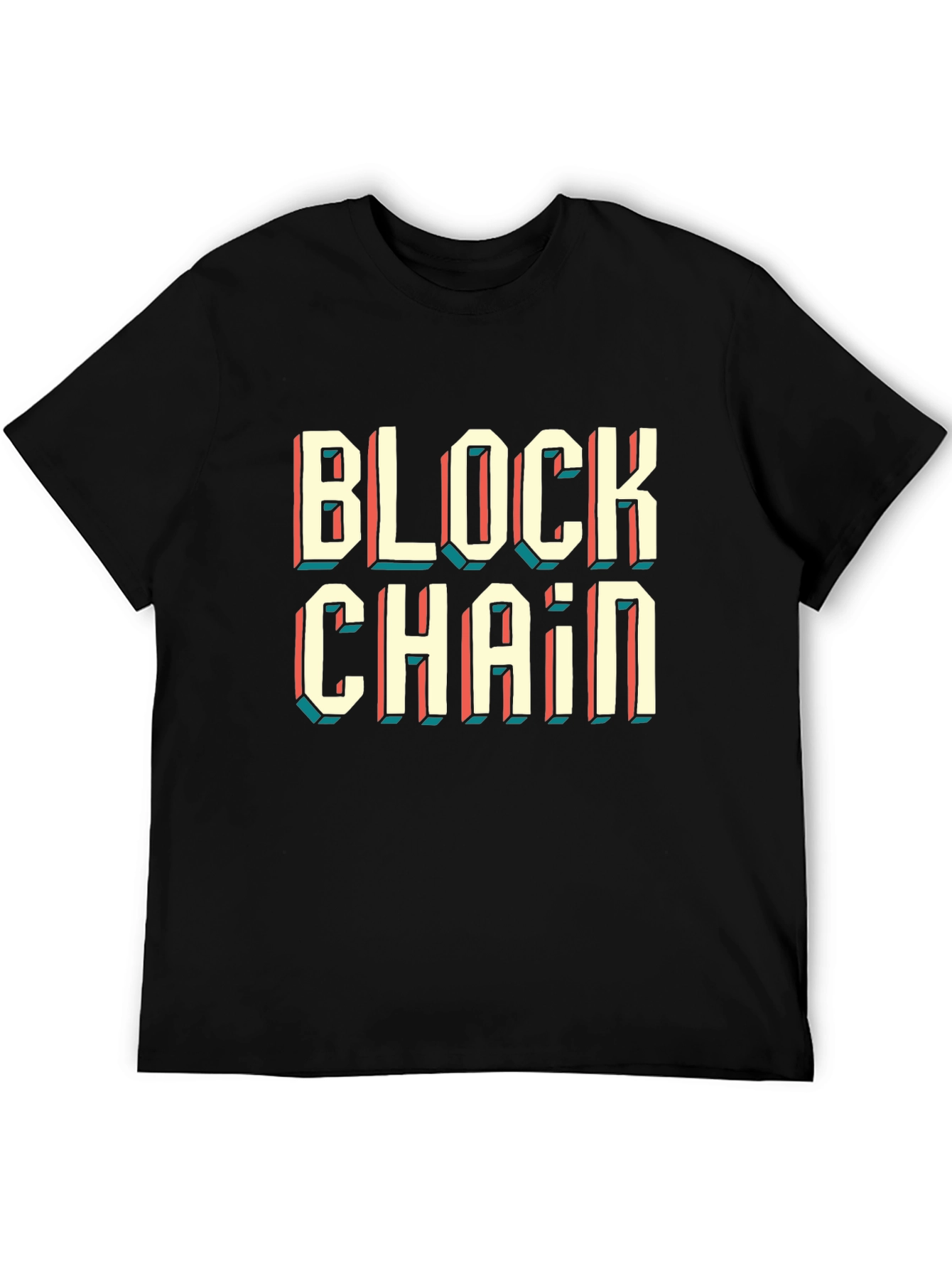 Blockchain Graphic Tee - Retro Style