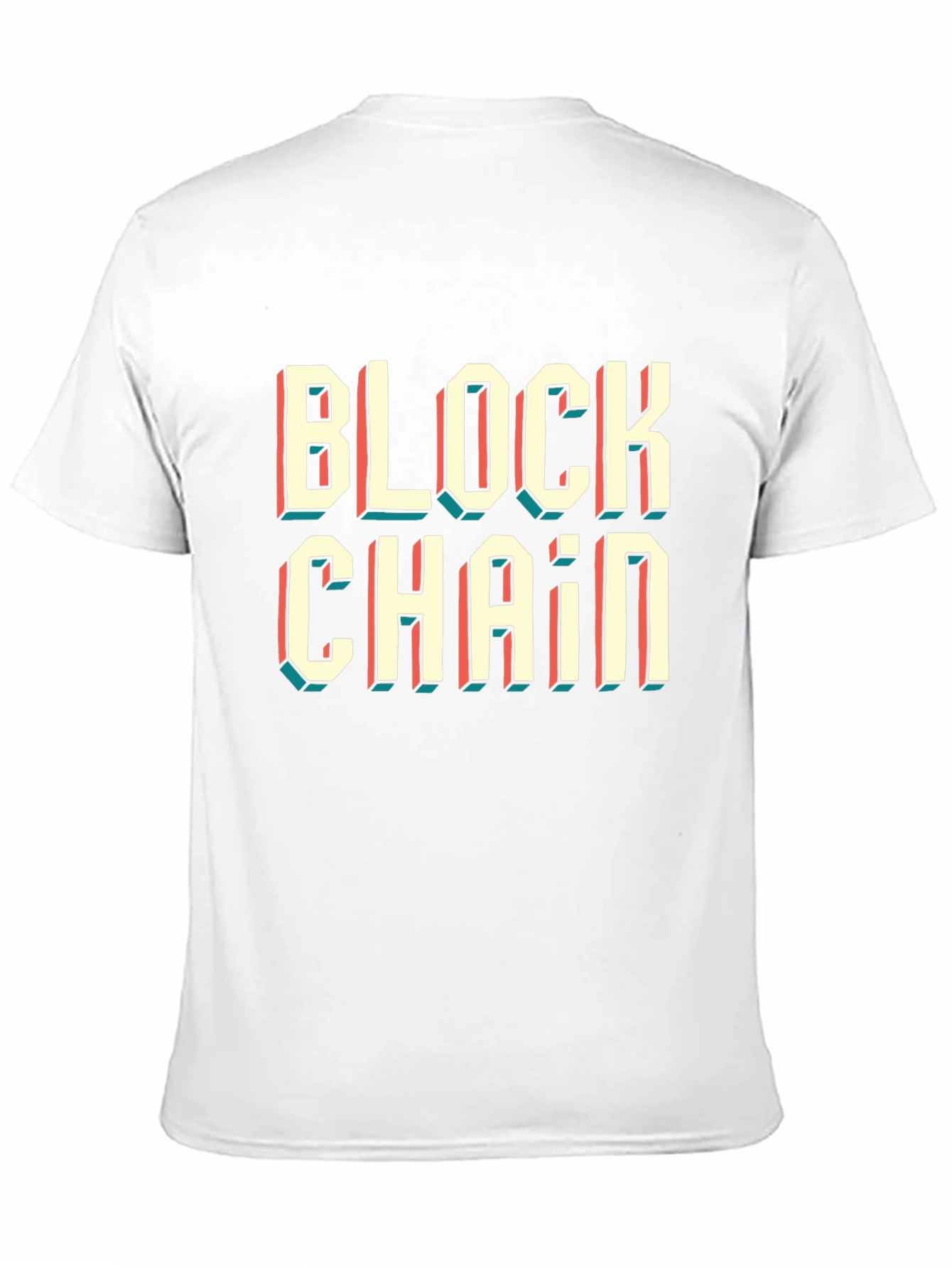 Blockchain Graphic Tee - Retro Style