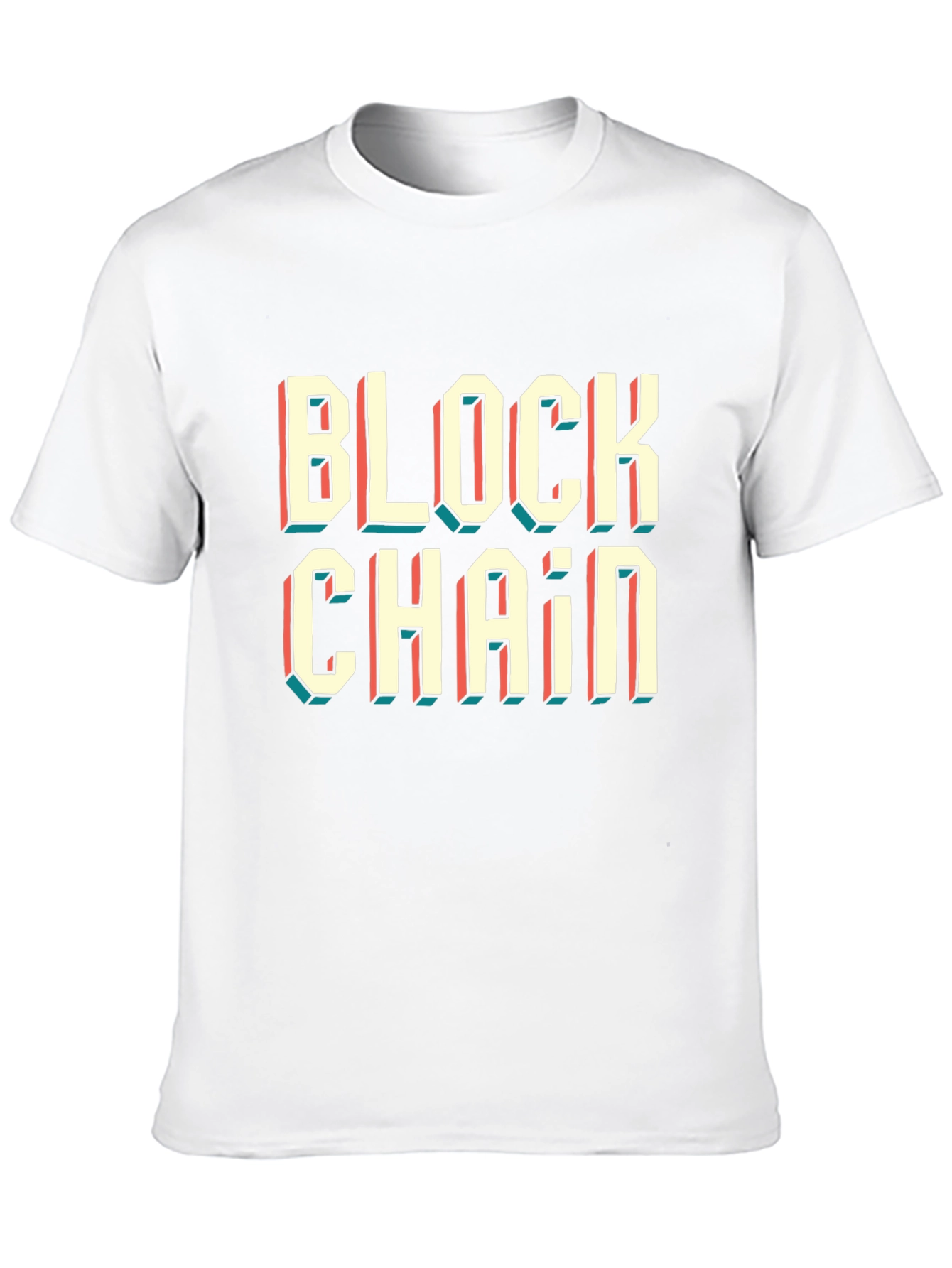 Blockchain Graphic Tee - Retro Style
