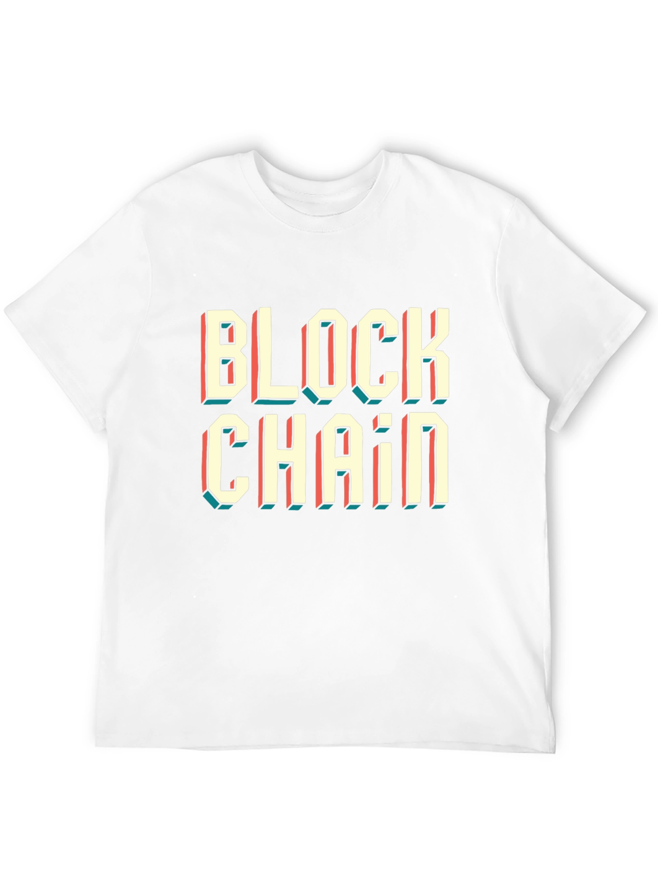 Blockchain Graphic Tee - Retro Style