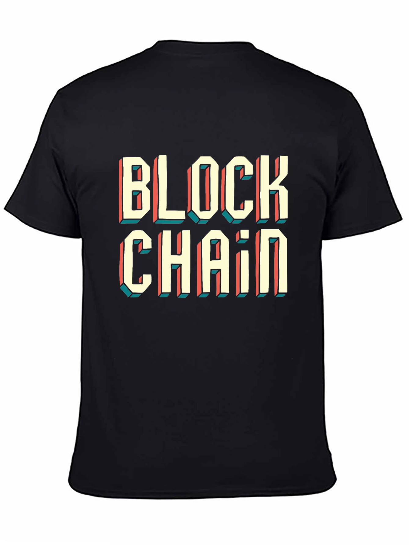 Blockchain Graphic Tee - Retro Style