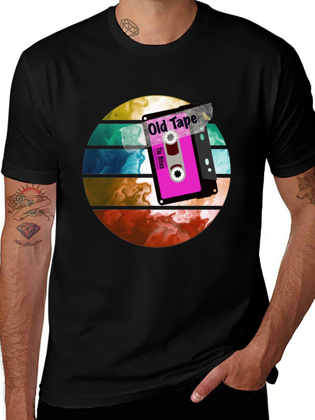 Retro Old Tape Graphic Tee - Unisex