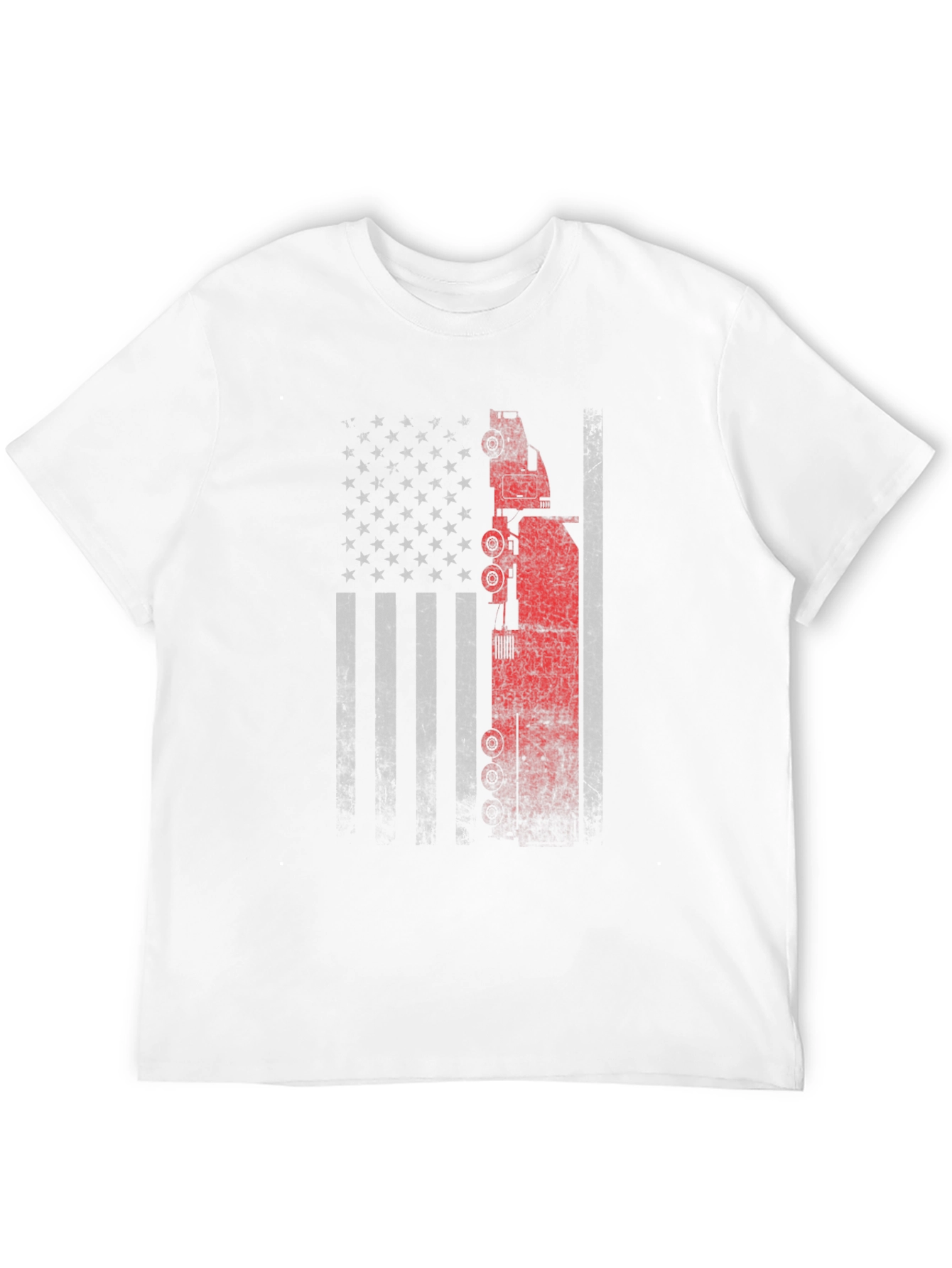 American Flag Crane Operator T-Shirt