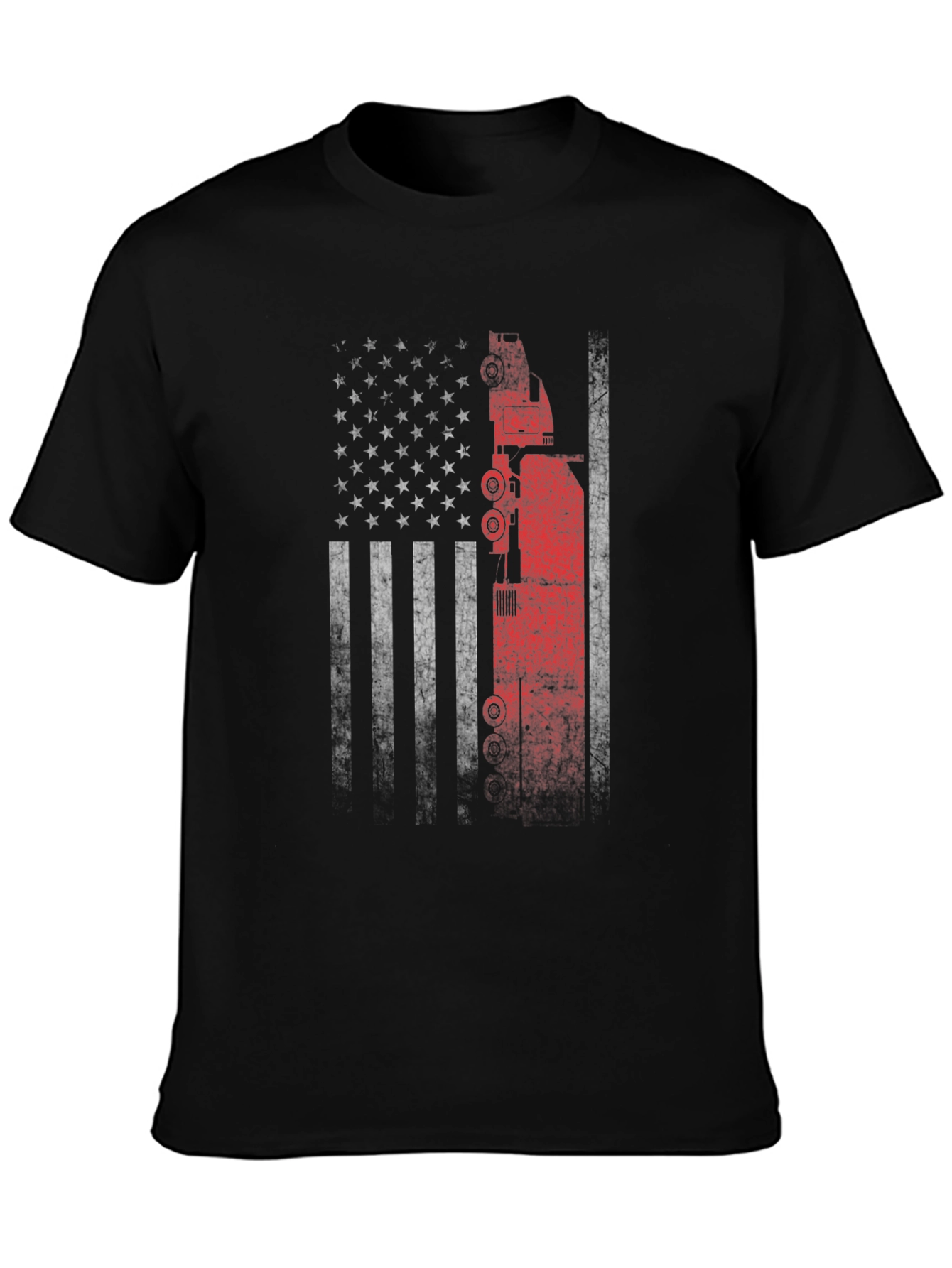 American Flag Crane Operator T-Shirt
