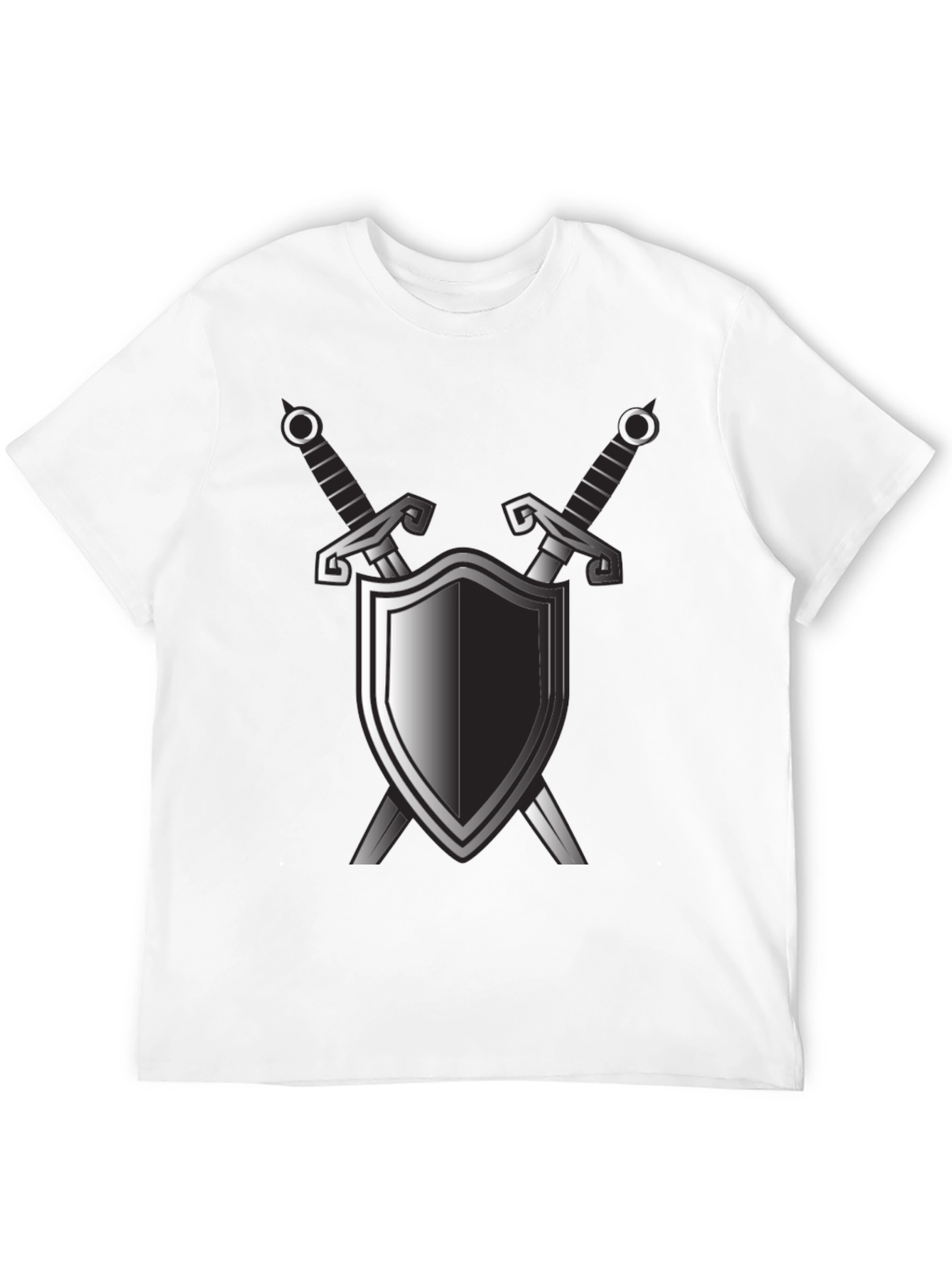 Shield & Sword Graphic Black T-Shirt