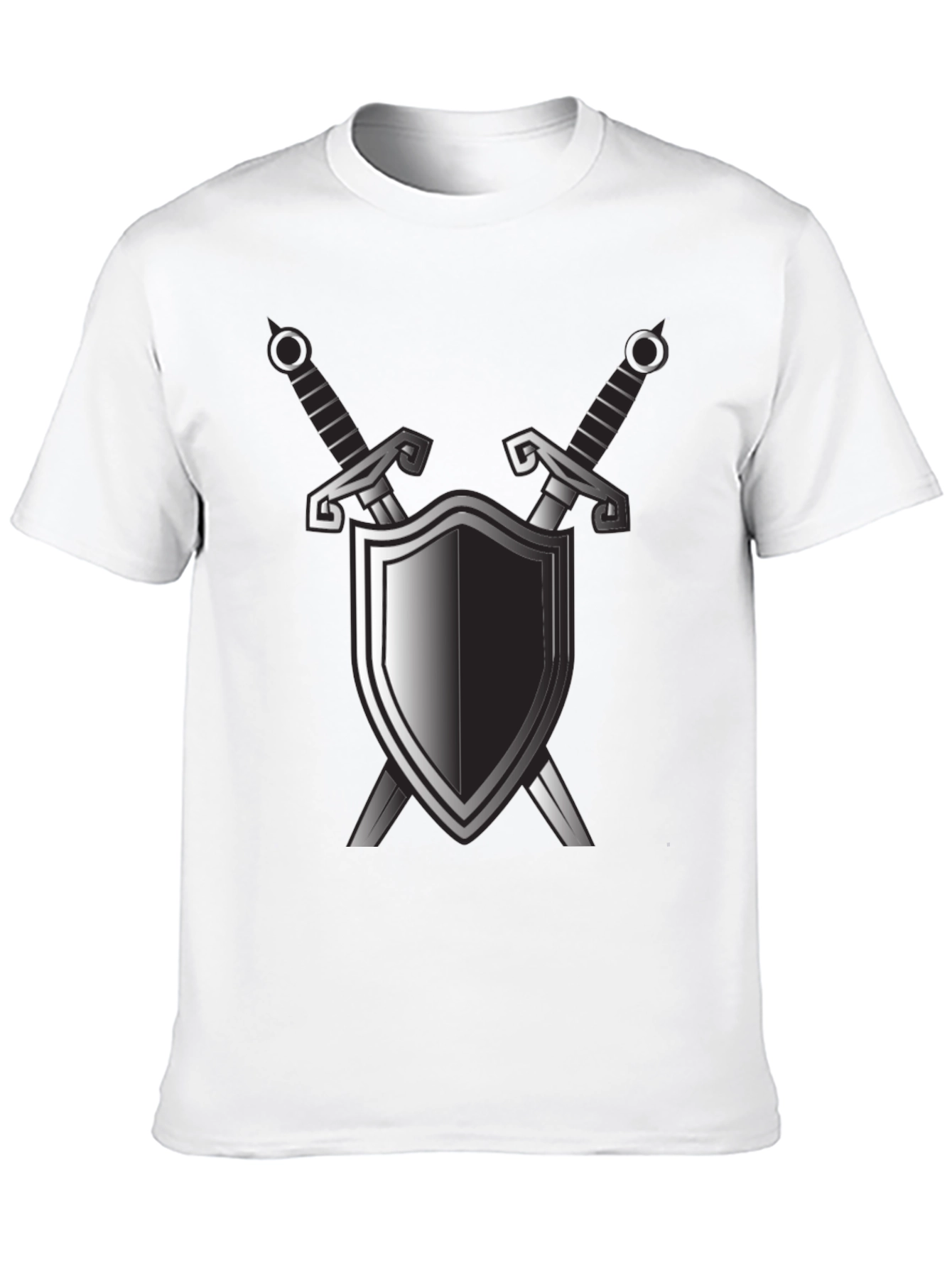 Shield & Sword Graphic Black T-Shirt