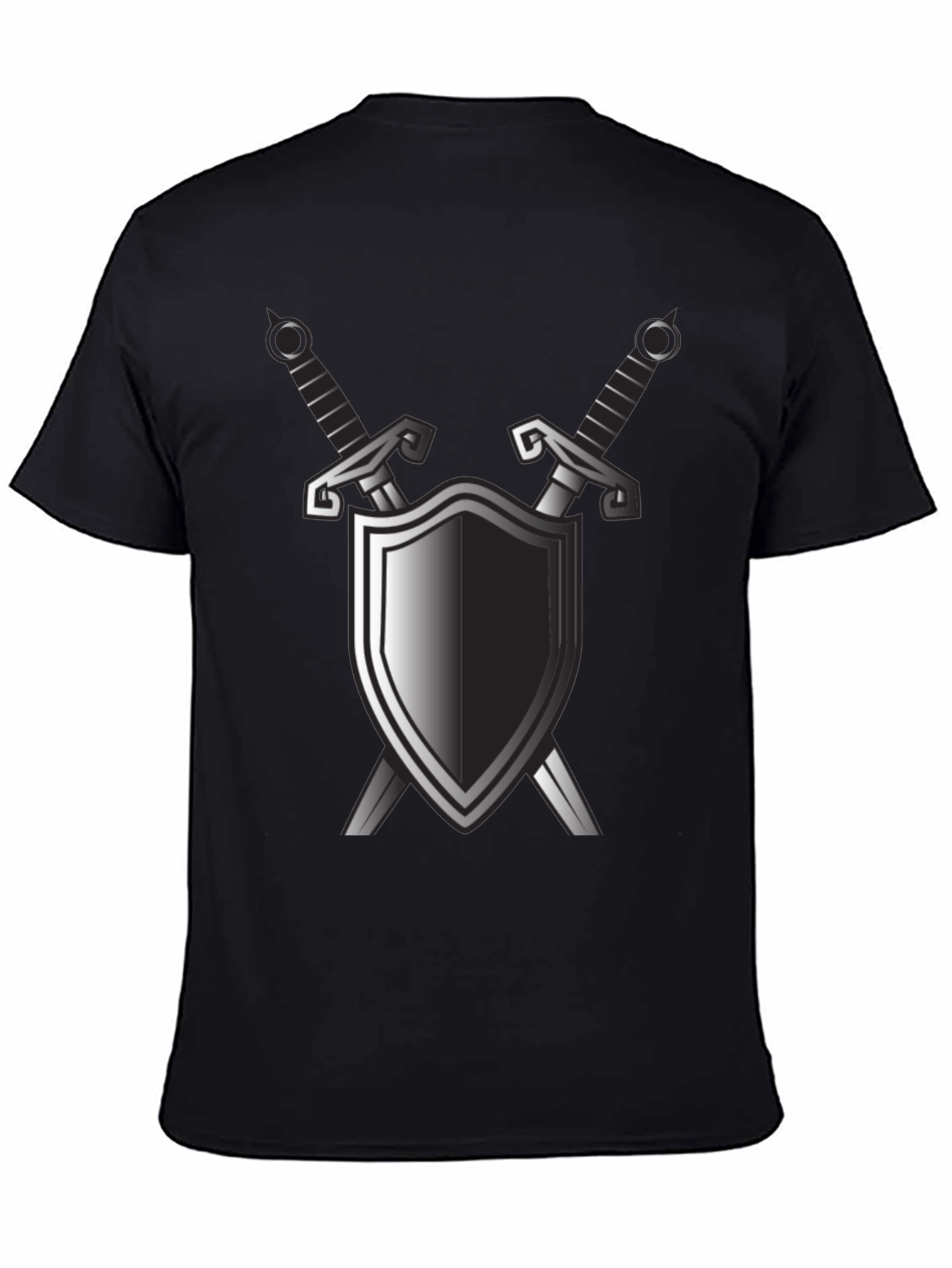 Shield & Sword Graphic Black T-Shirt
