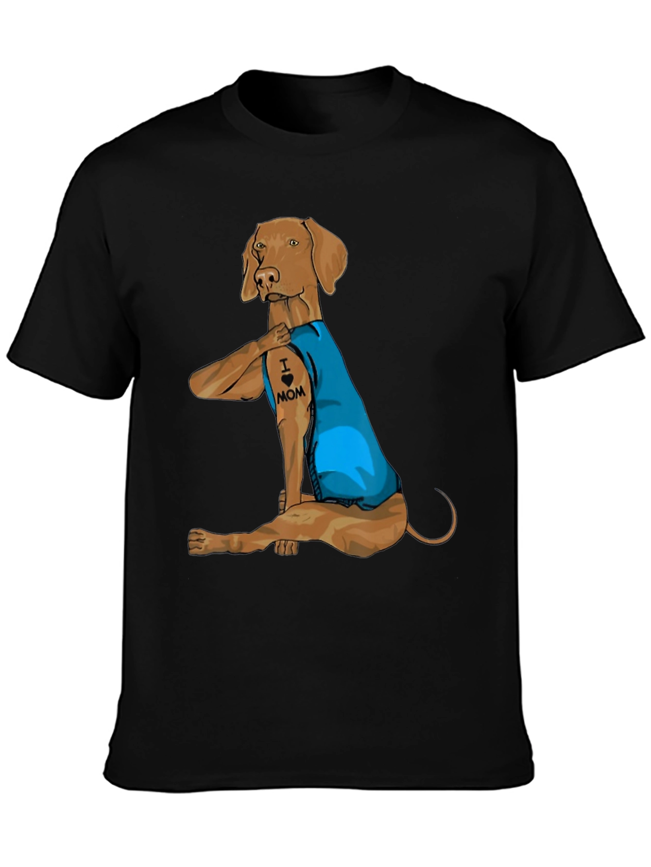 I Love Mom Dog Tattoo T-Shirt
