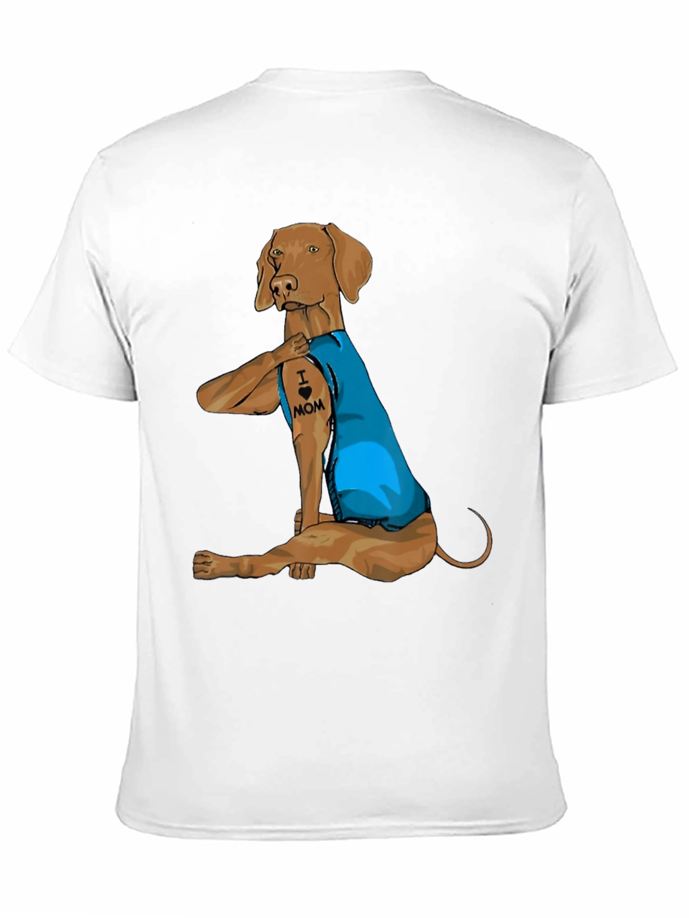 I Love Mom Dog Tattoo T-Shirt