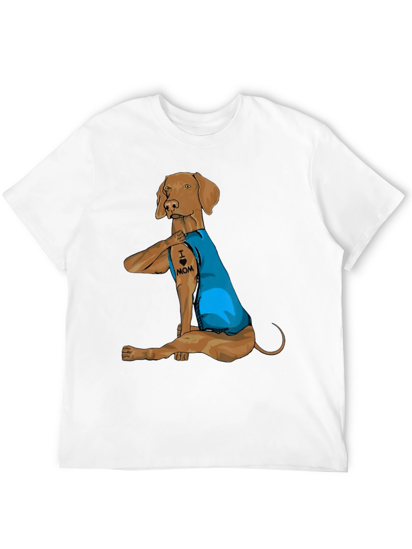 I Love Mom Dog Tattoo T-Shirt