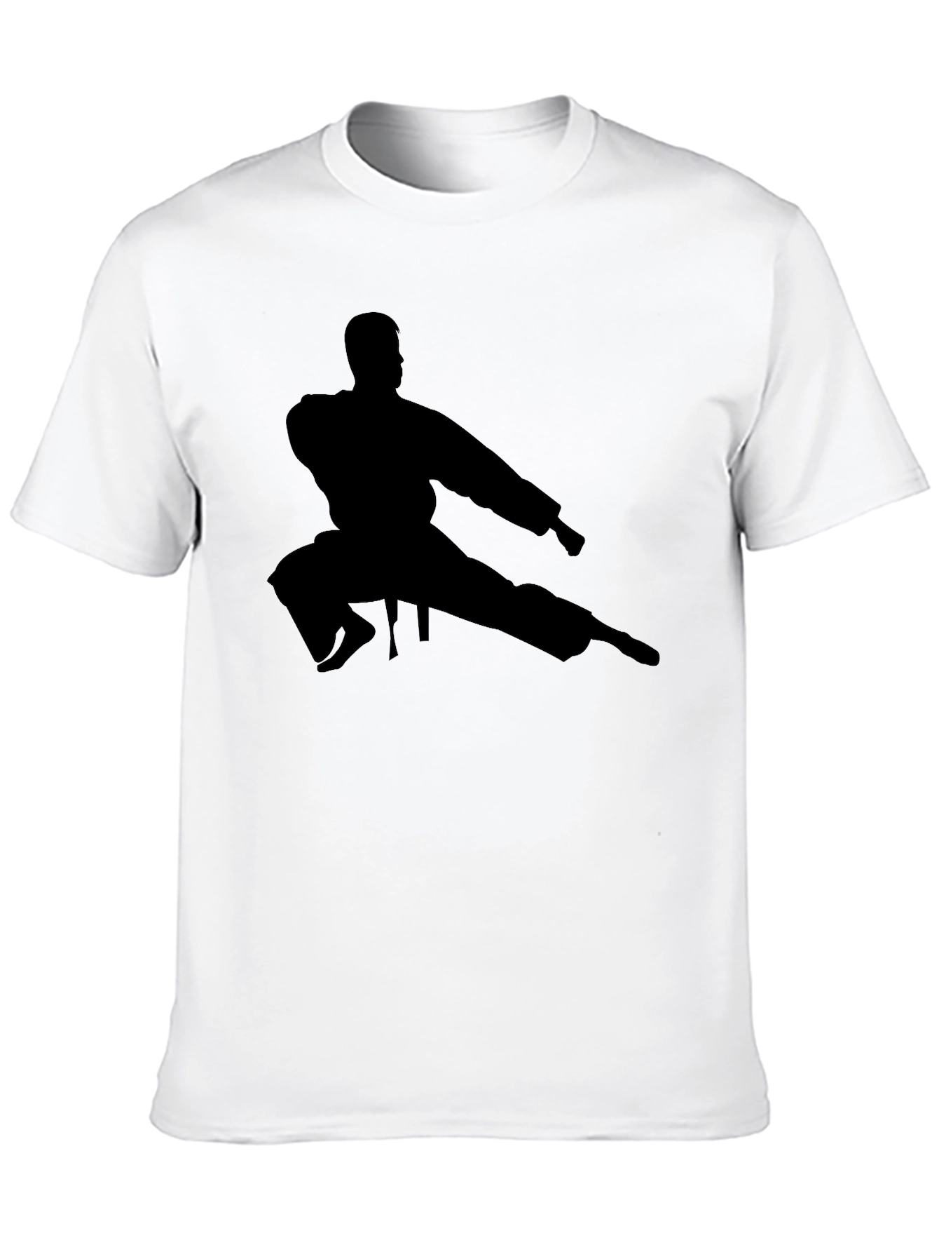 Karate Silhouette Black T-Shirt