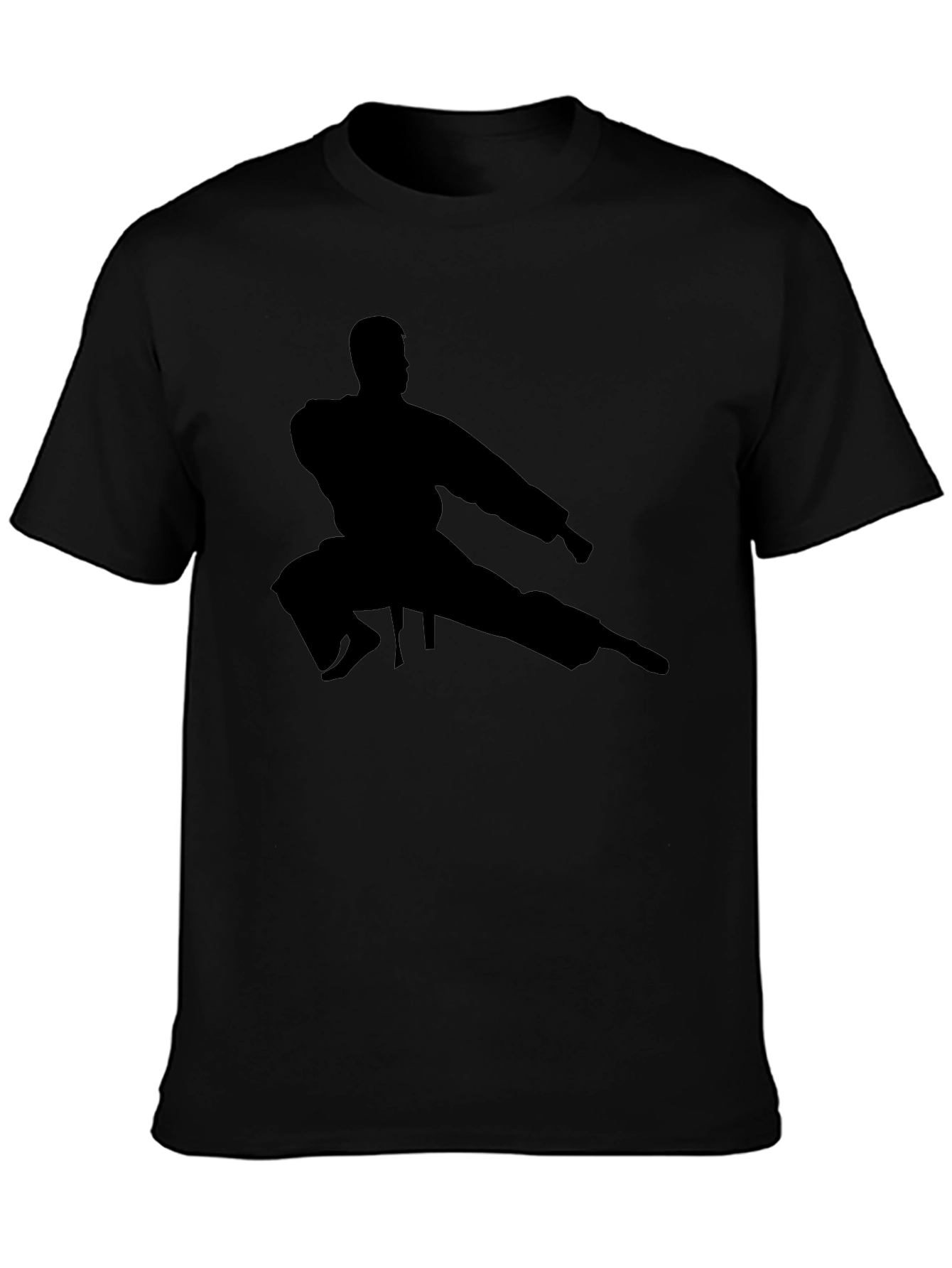 Karate Silhouette Black T-Shirt
