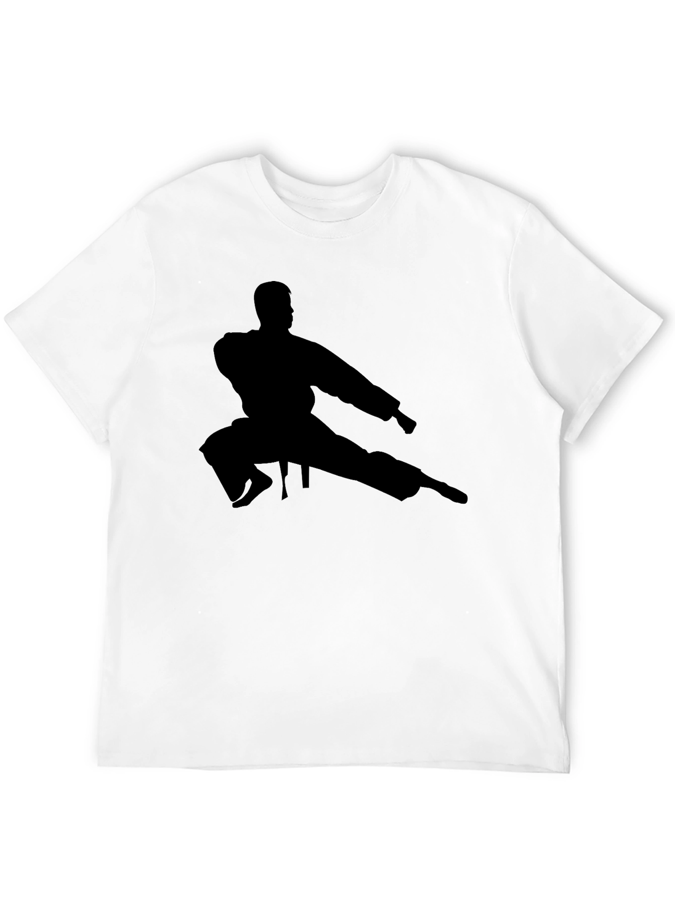 Karate Silhouette Black T-Shirt