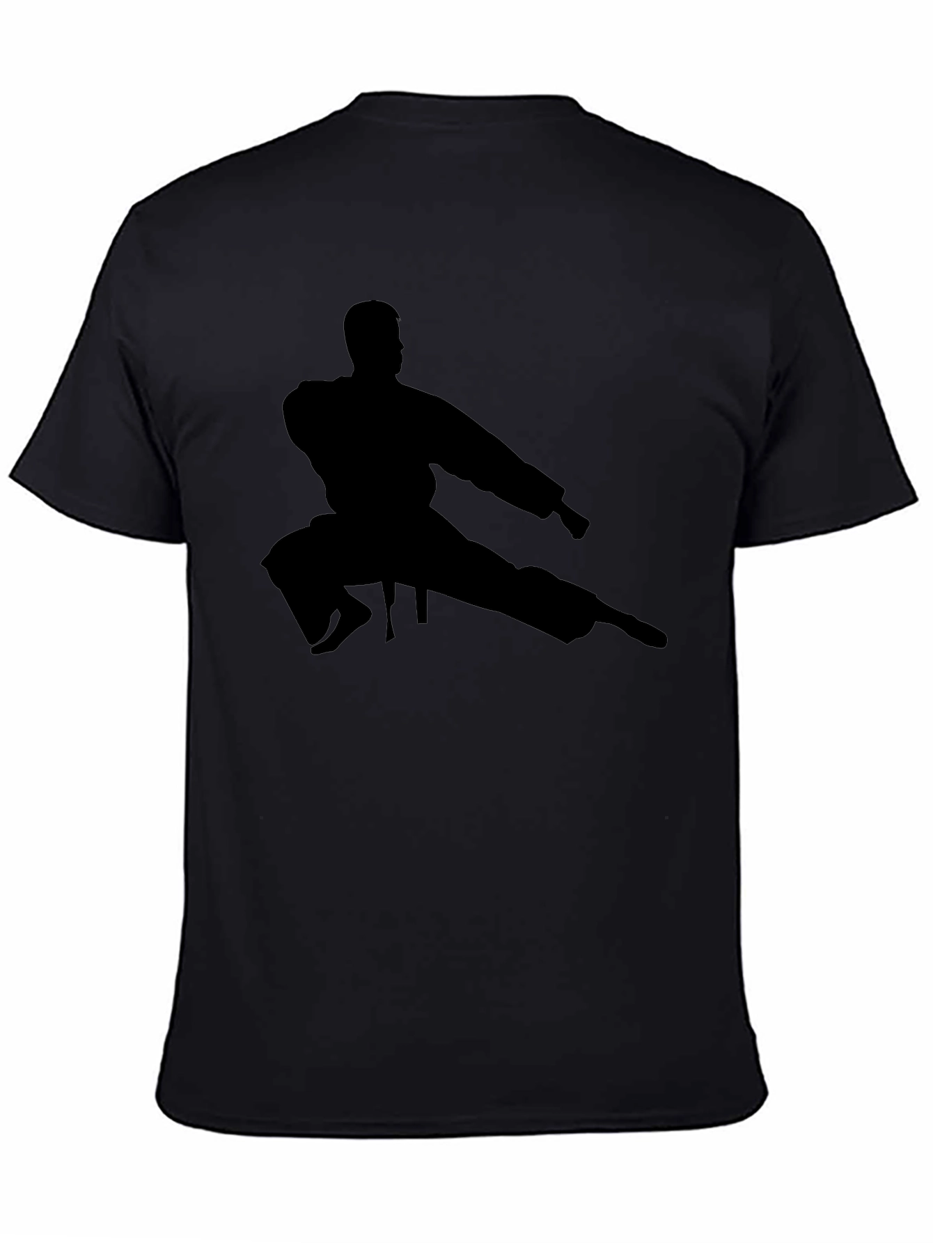 Karate Silhouette Black T-Shirt