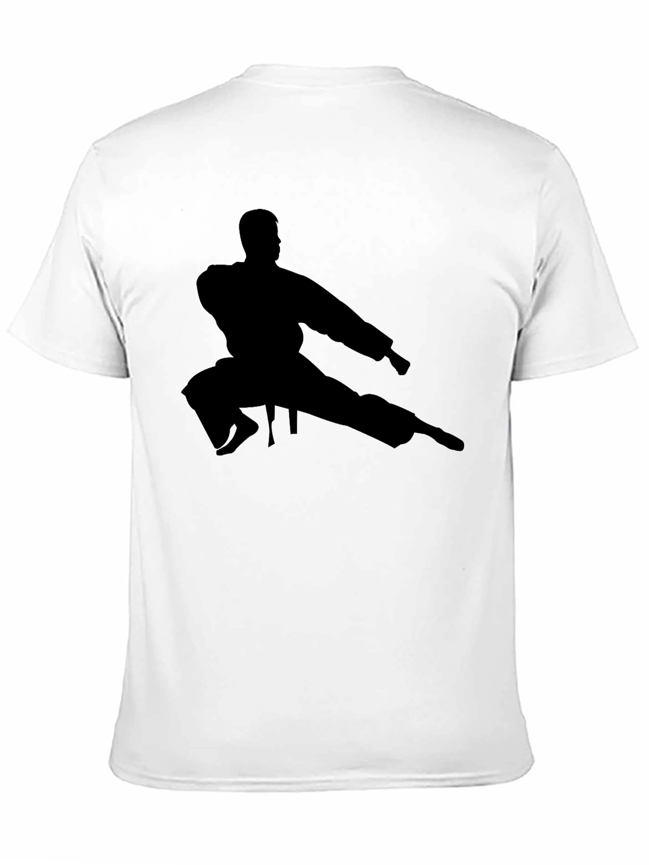 Karate Silhouette Black T-Shirt