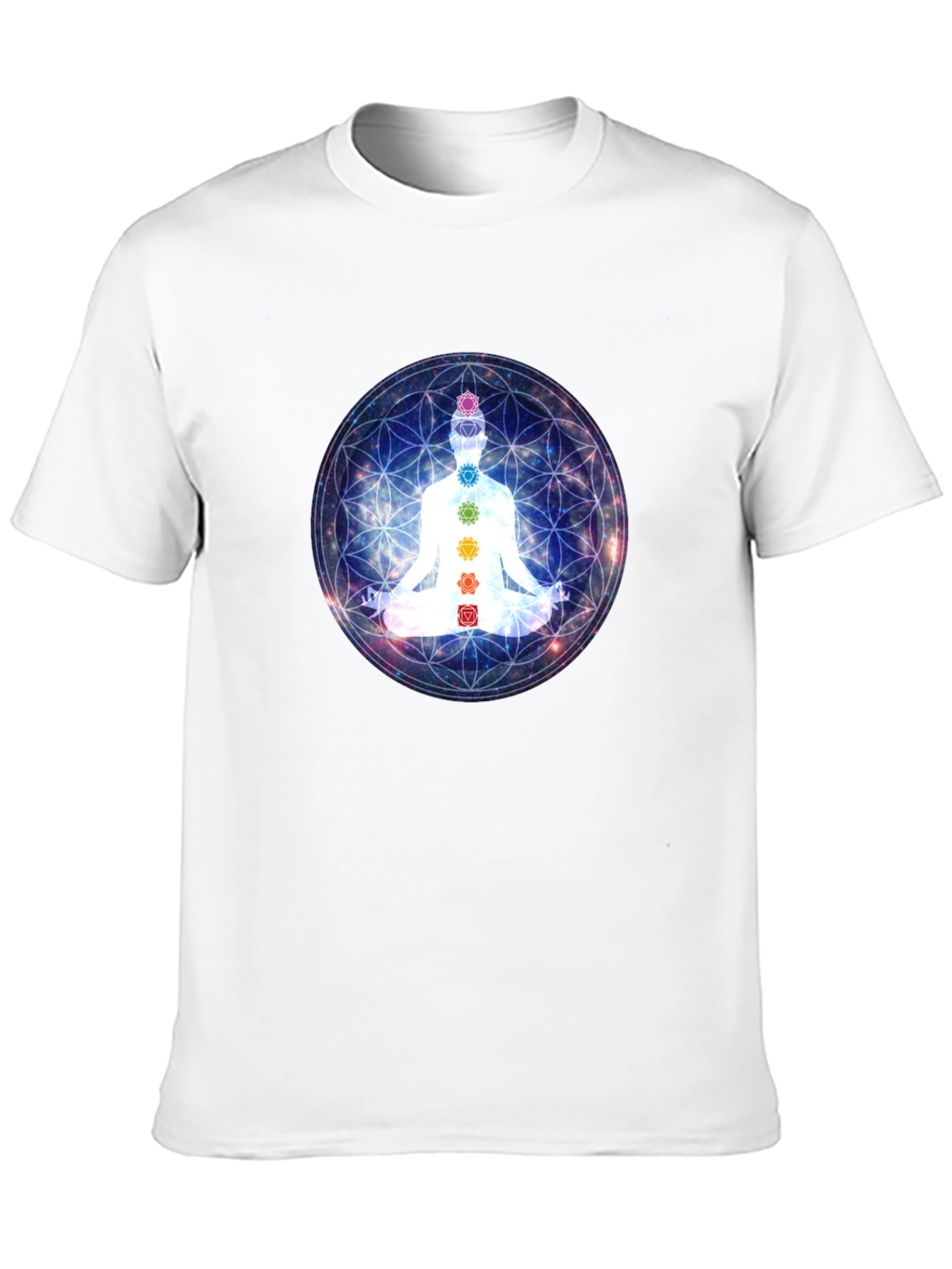Chakra Meditation T-Shirt - Black Yoga Tee