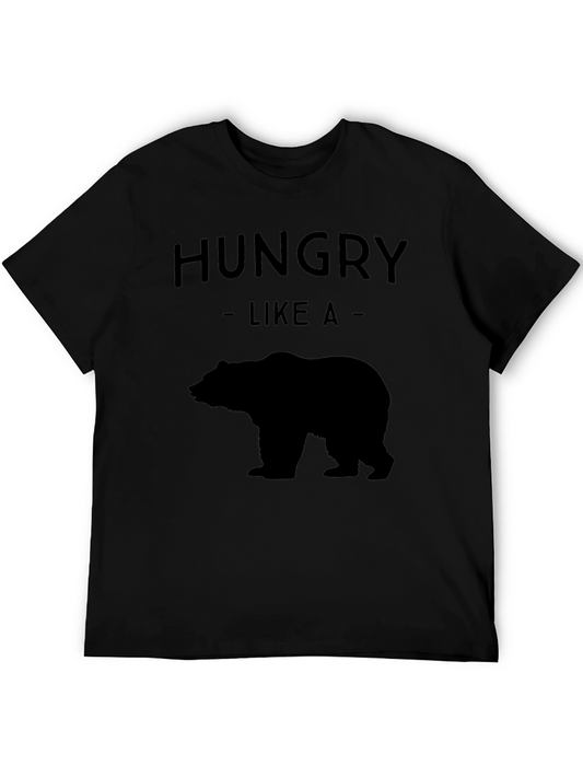 Hungry Like A Bear Graphic Tee - Funny Mens Shirt
