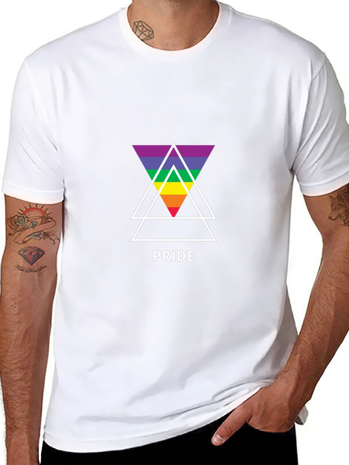 Pride Triangle Graphic T-Shirt - Unisex LGBT Tee
