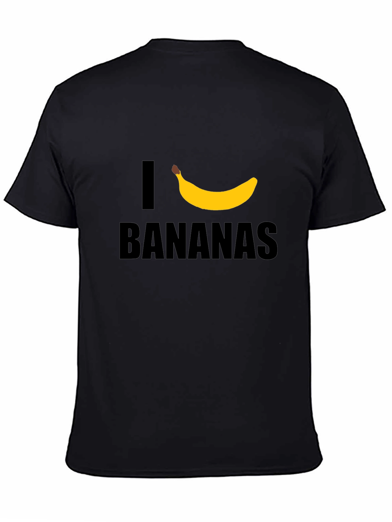 I Heart Bananas Graphic T-Shirt - Black Cotton Tee