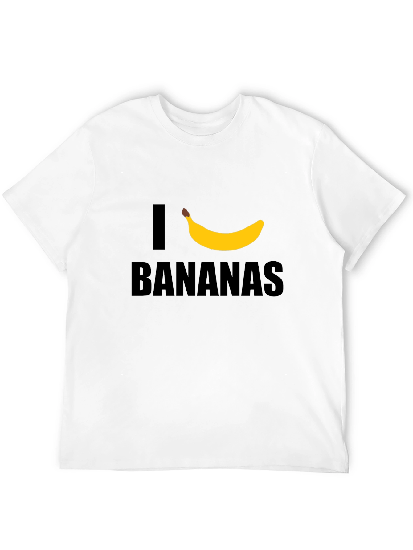 I Heart Bananas Graphic T-Shirt - Black Cotton Tee