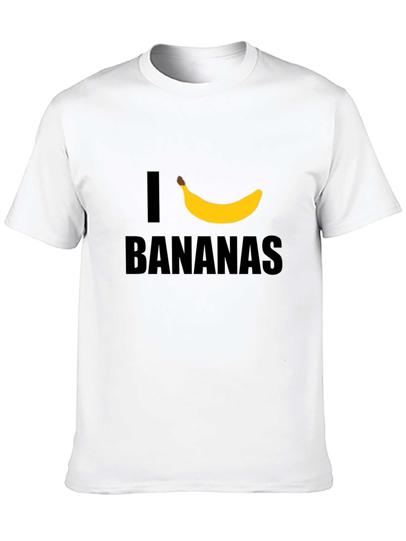 I Heart Bananas Graphic T-Shirt - Black Cotton Tee
