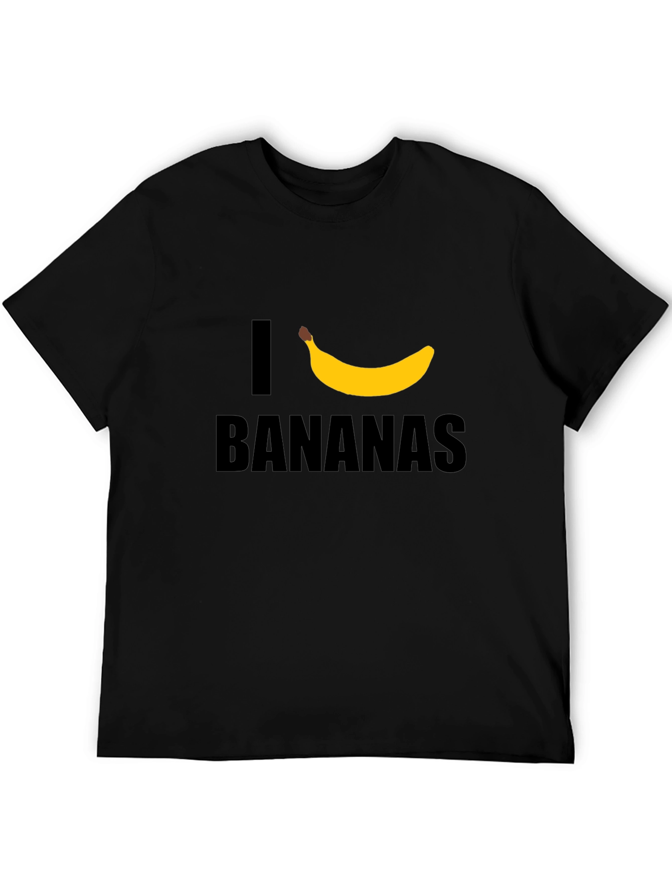 I Heart Bananas Graphic T-Shirt - Black Cotton Tee