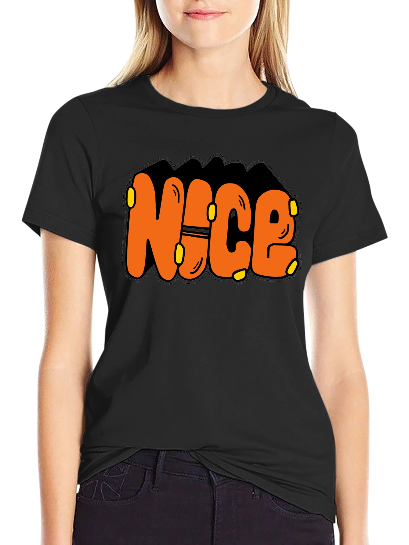 Nice Graphic Print T-Shirt