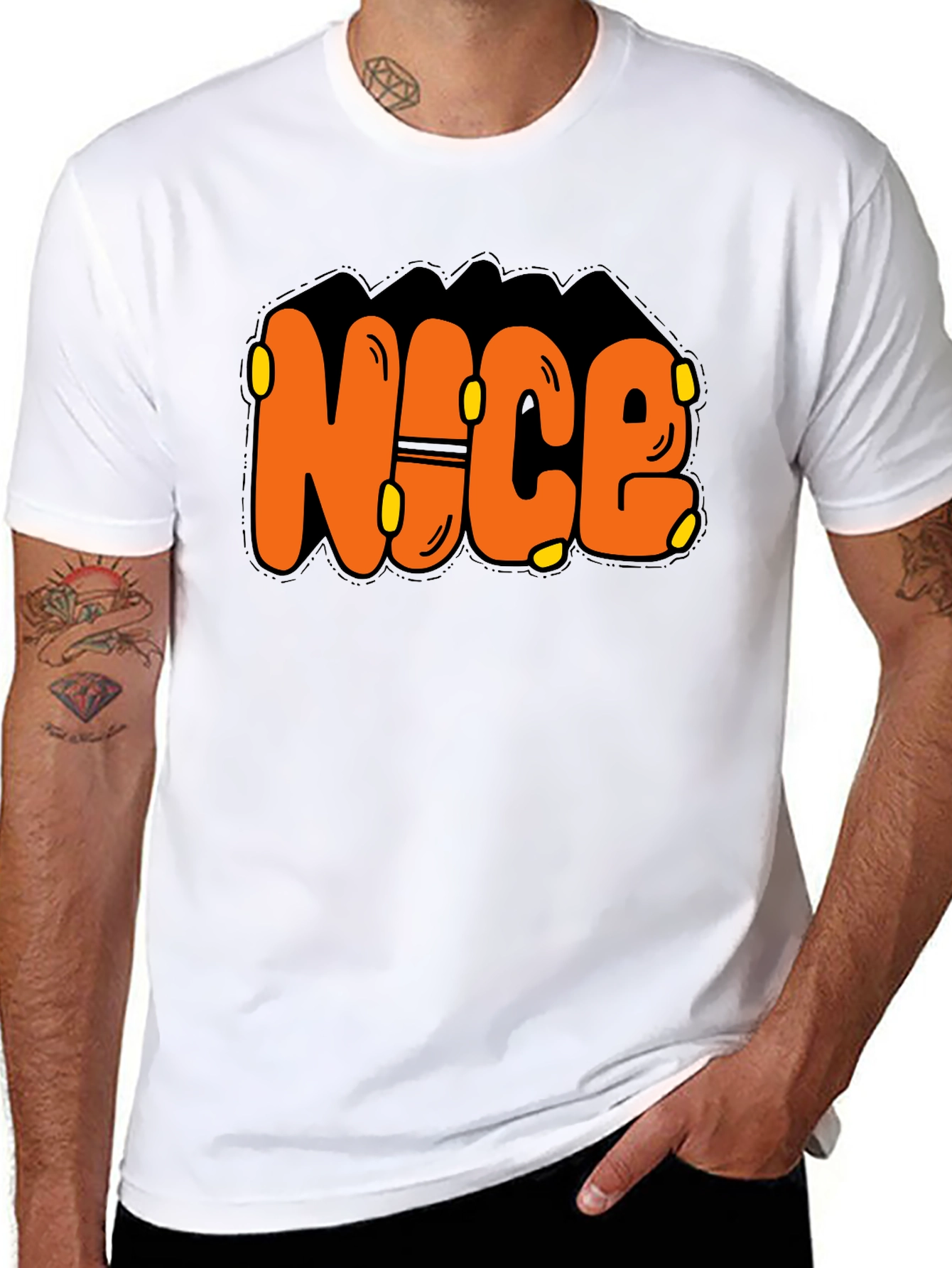 Nice Graphic Print T-Shirt