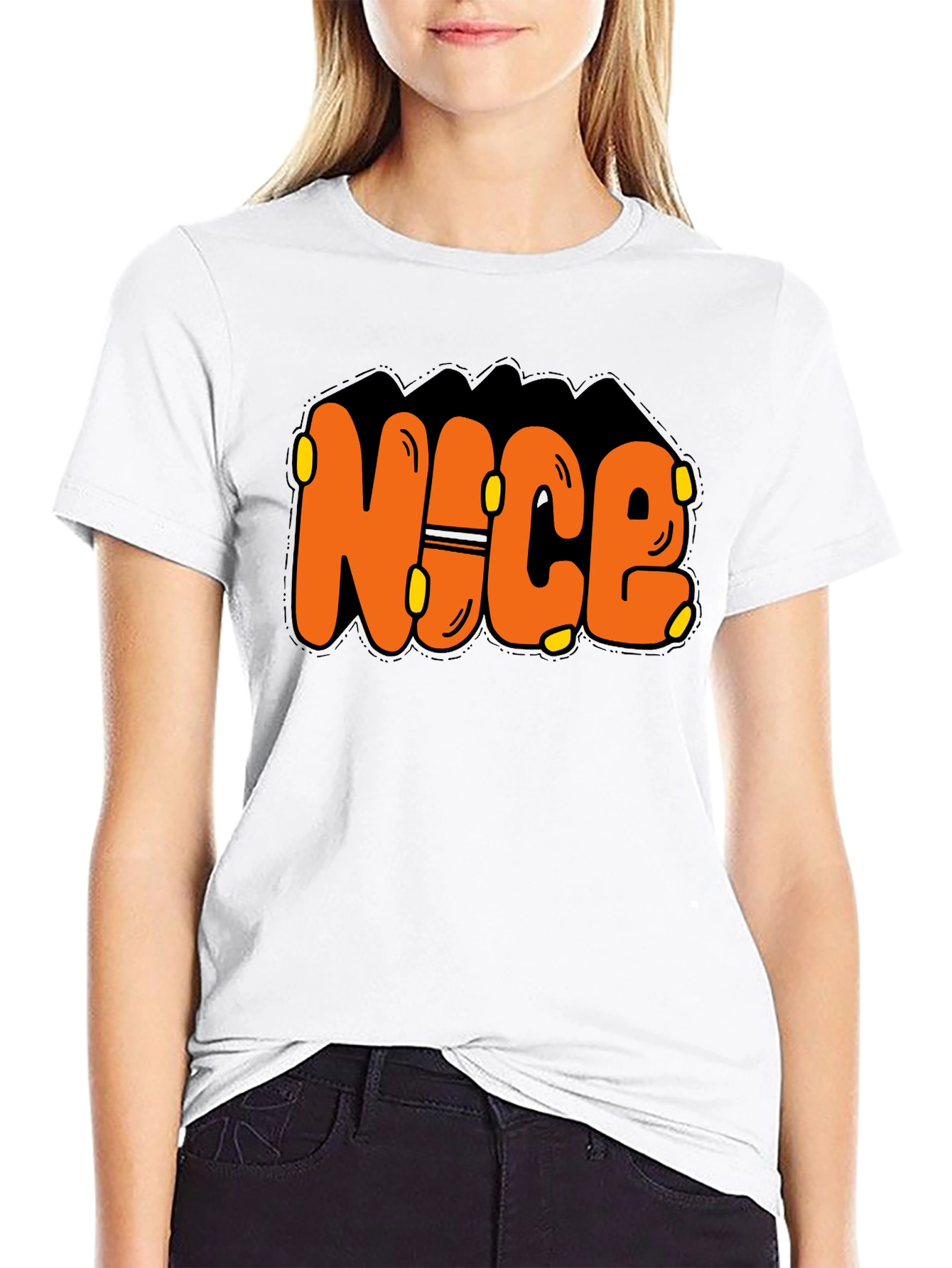 Nice Graphic Print T-Shirt