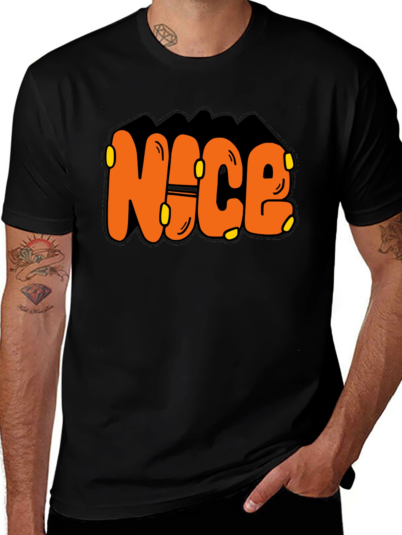 Nice Graphic Print T-Shirt