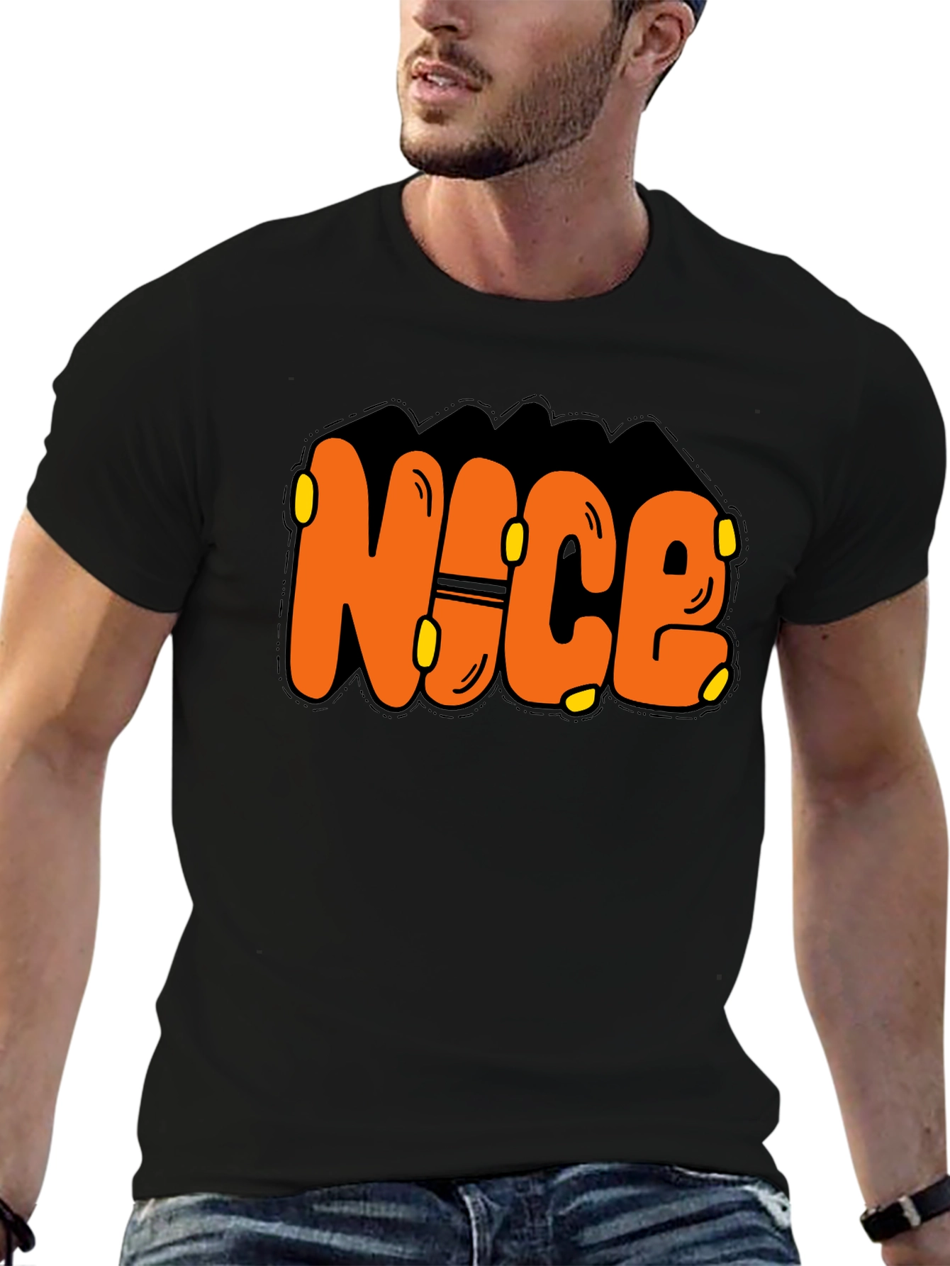 Nice Graphic Print T-Shirt