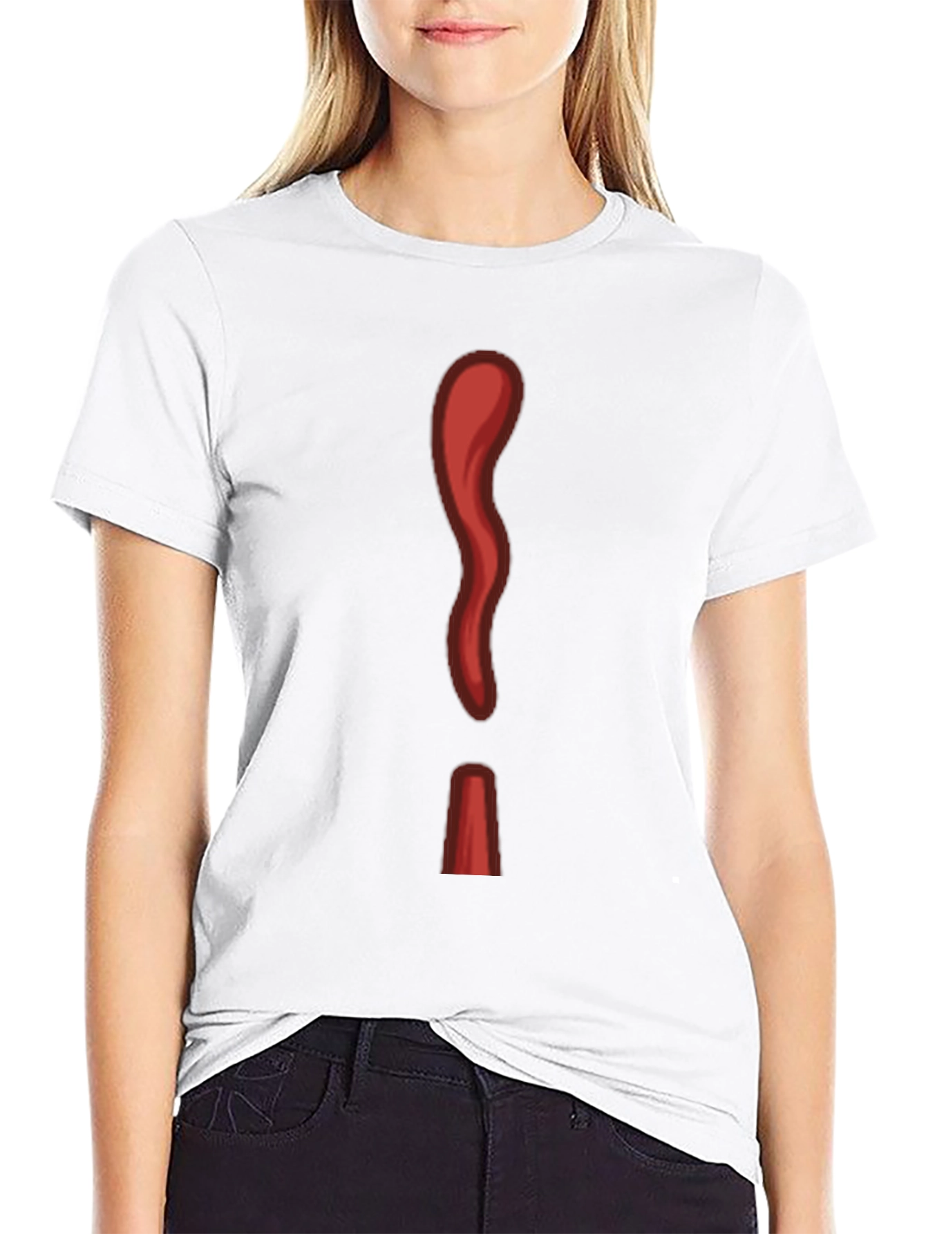 Red Ketchup Exclamation Graphic Tee