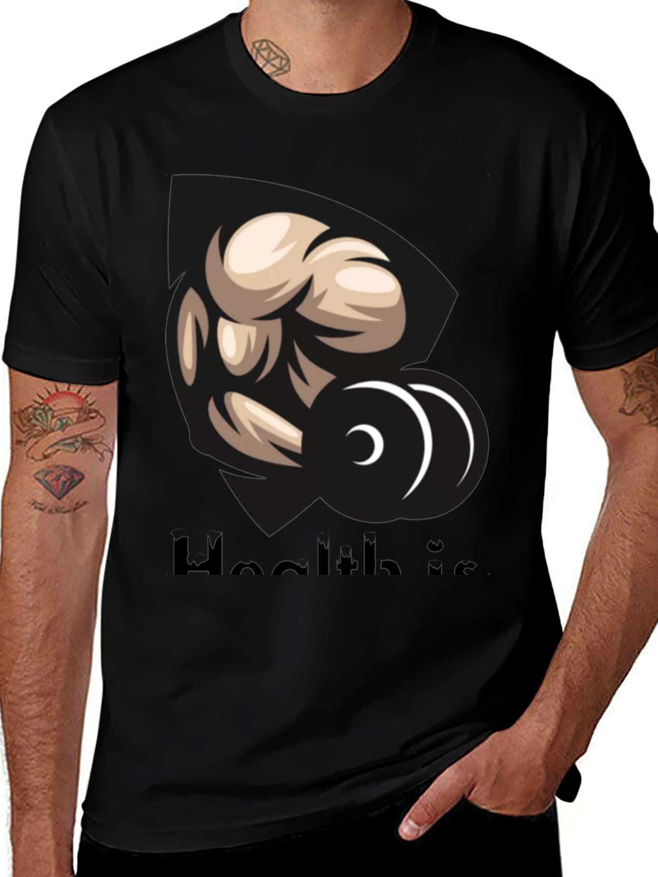 Workout Graphic Tee - Health is...