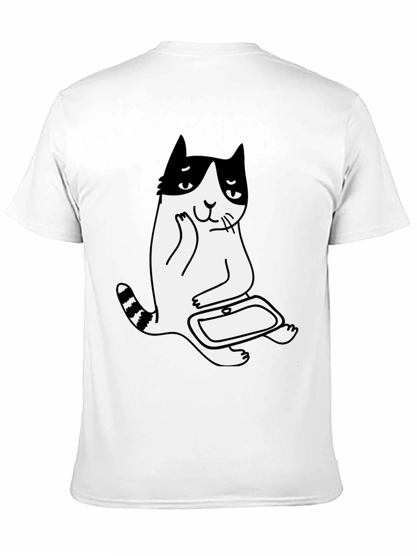 Cool Cat T-Shirt - Black Cotton Graphic Tee