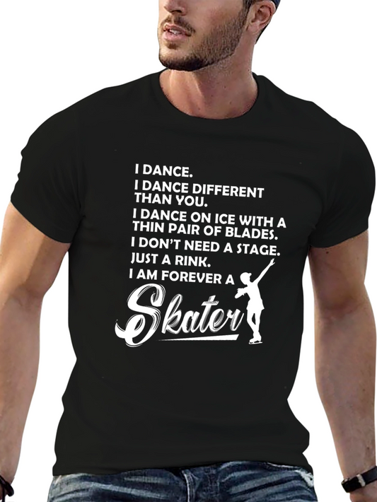 I Am Forever A Skater Graphic Tee - Black
