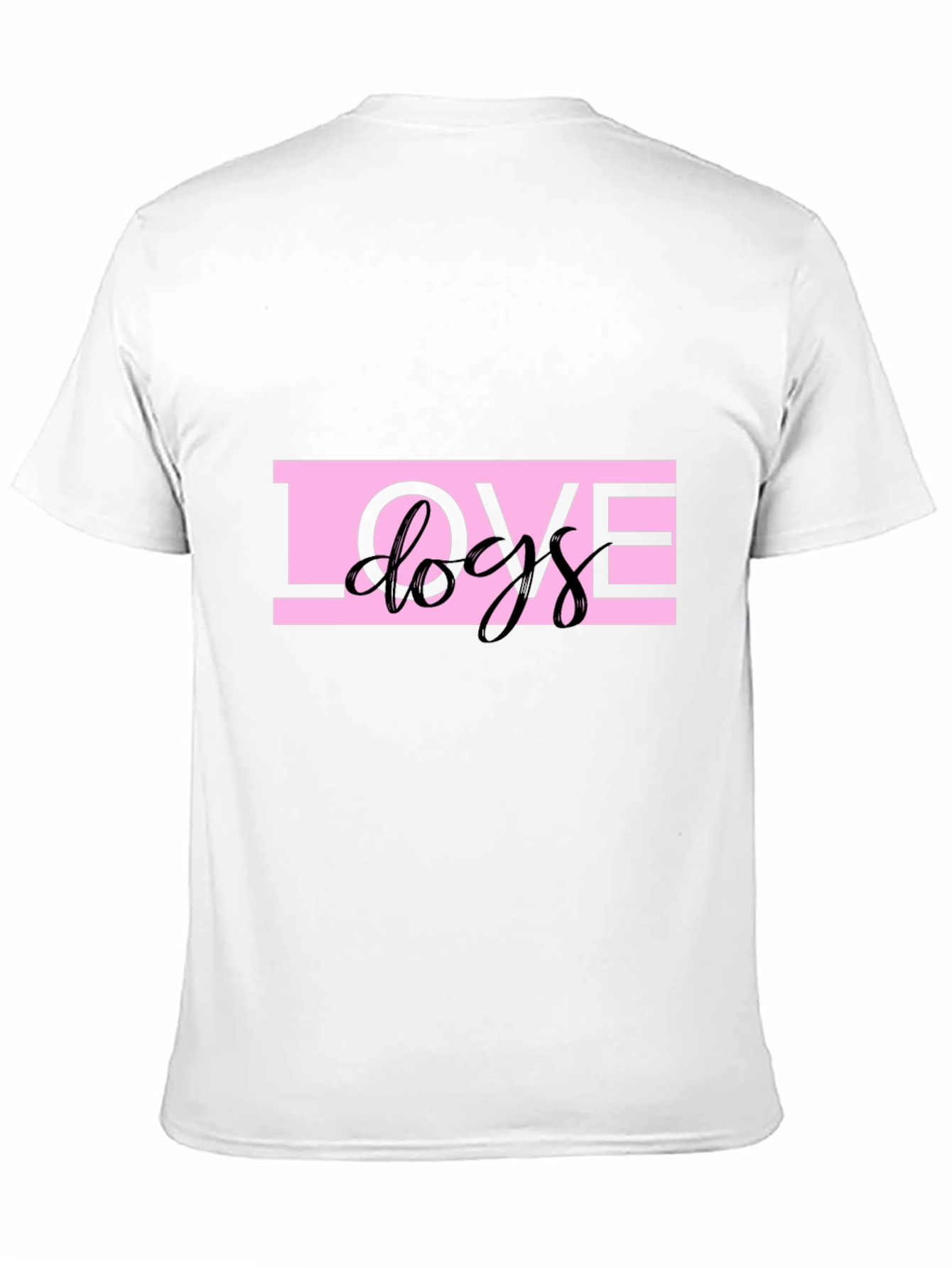 Love Dogs Graphic Black T-Shirt