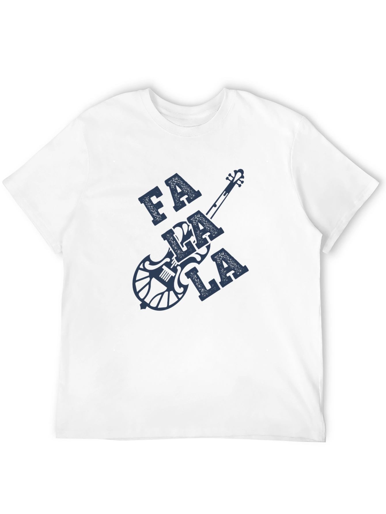Falala Guitar Graphic T-Shirt - Black Cotton Blend