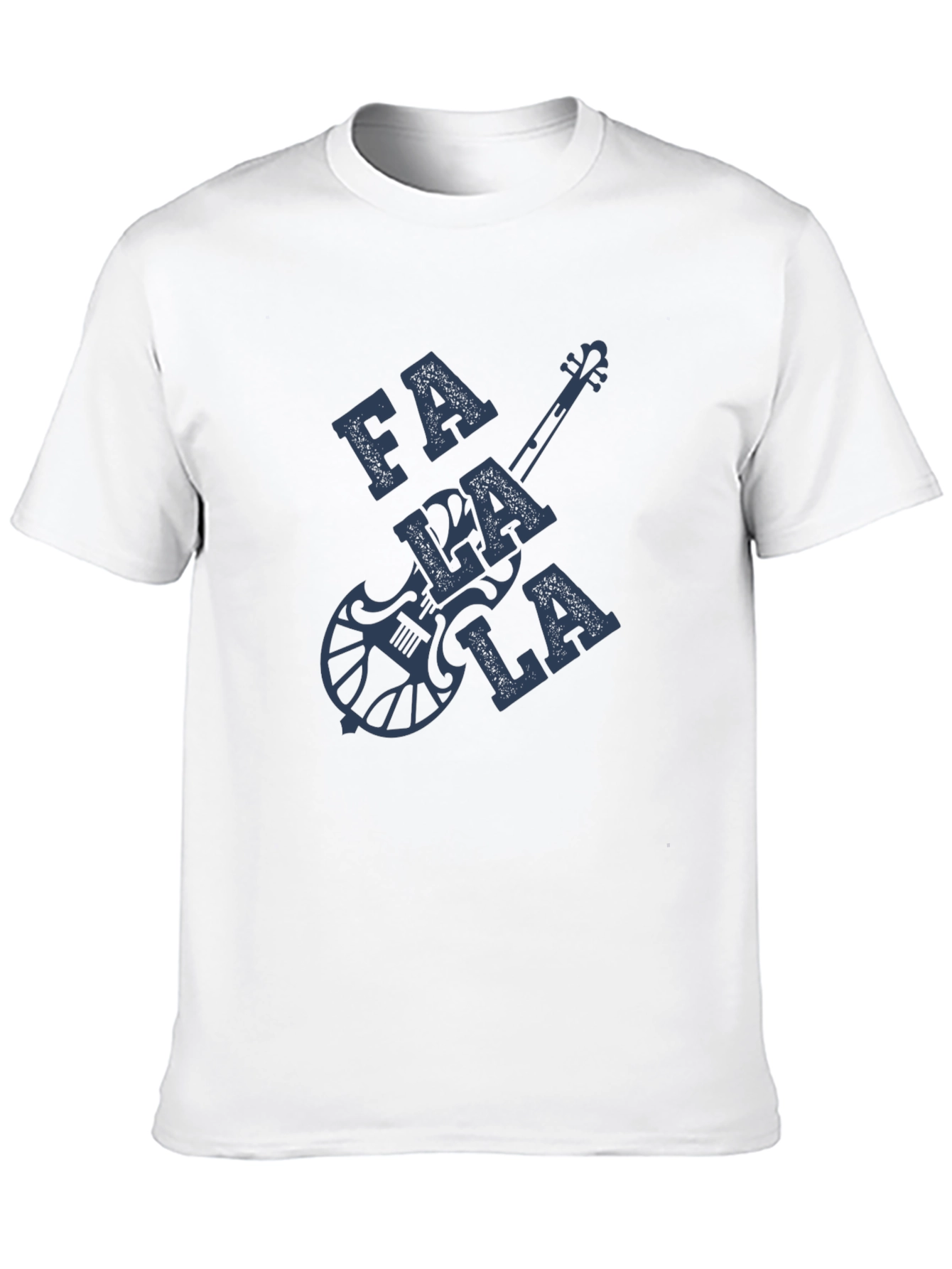 Falala Guitar Graphic T-Shirt - Black Cotton Blend