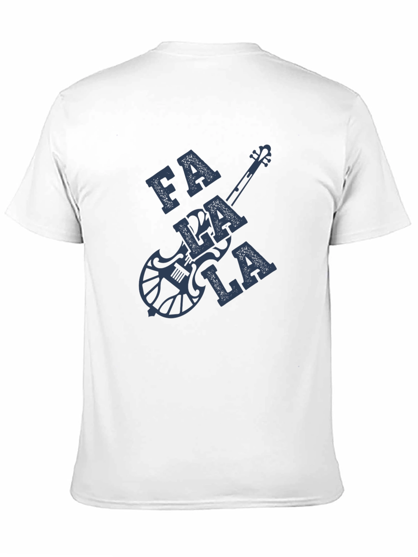 Falala Guitar Graphic T-Shirt - Black Cotton Blend