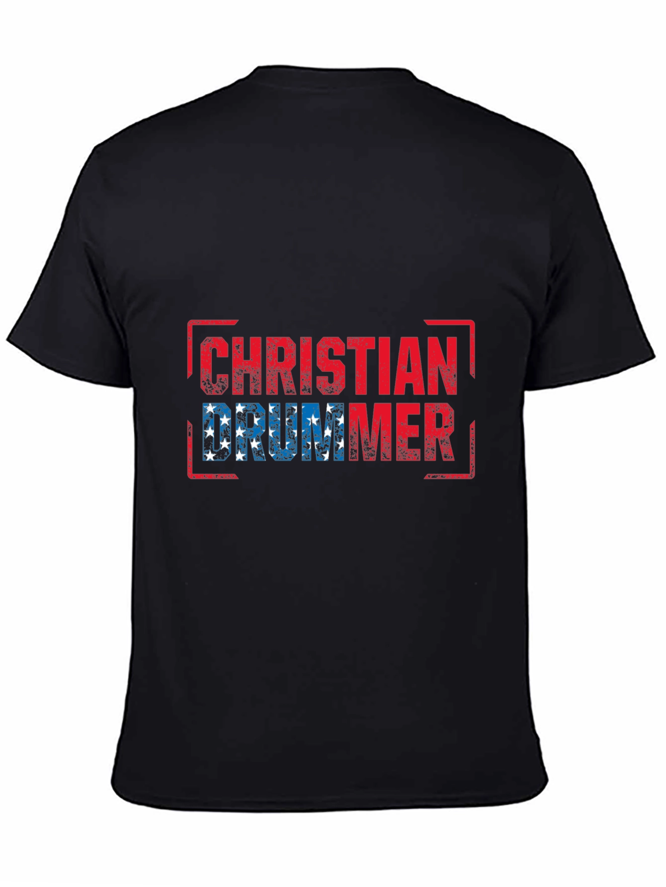 Christian Drummer T-Shirt - Patriotic Design