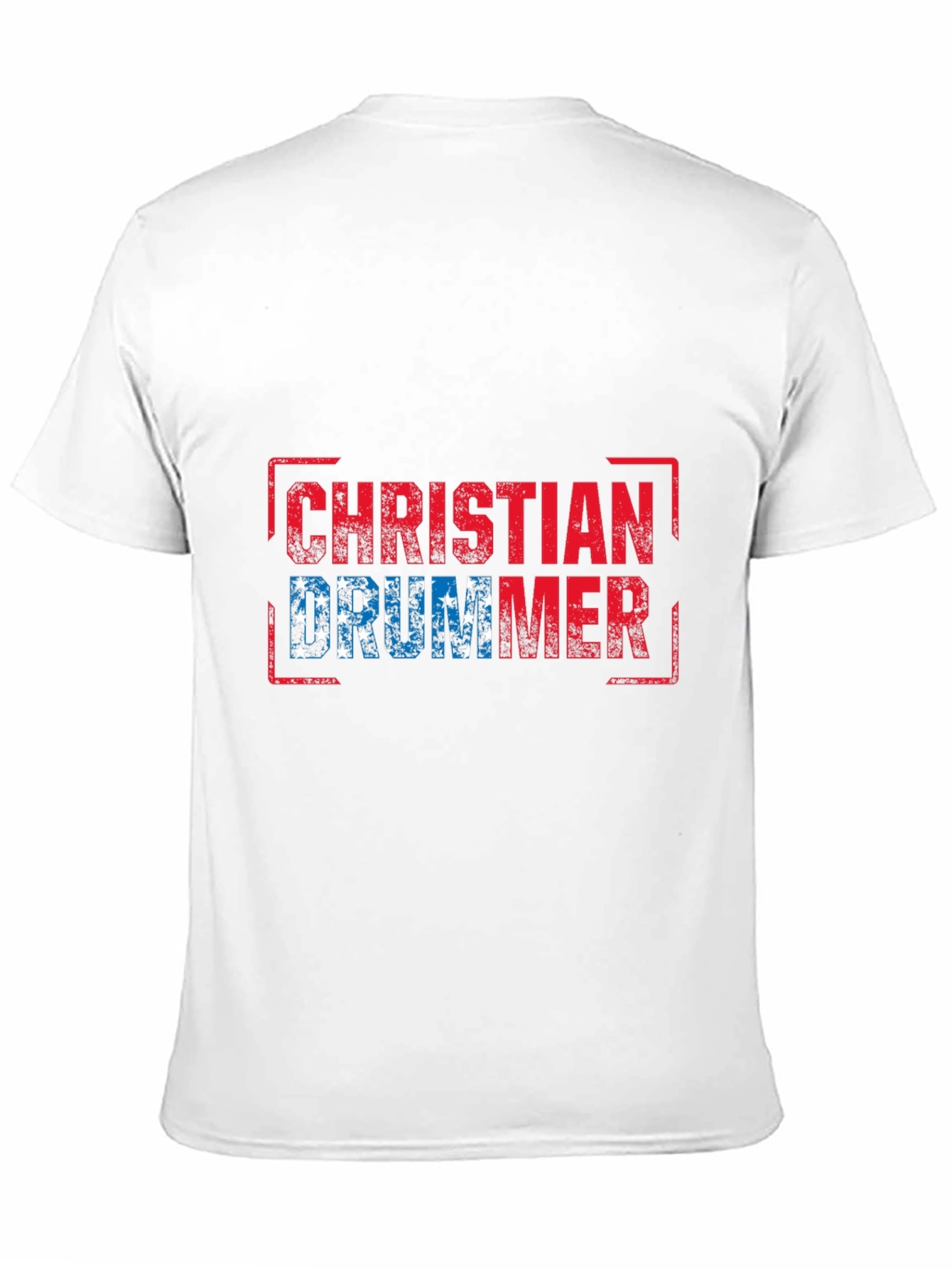 Christian Drummer T-Shirt - Patriotic Design