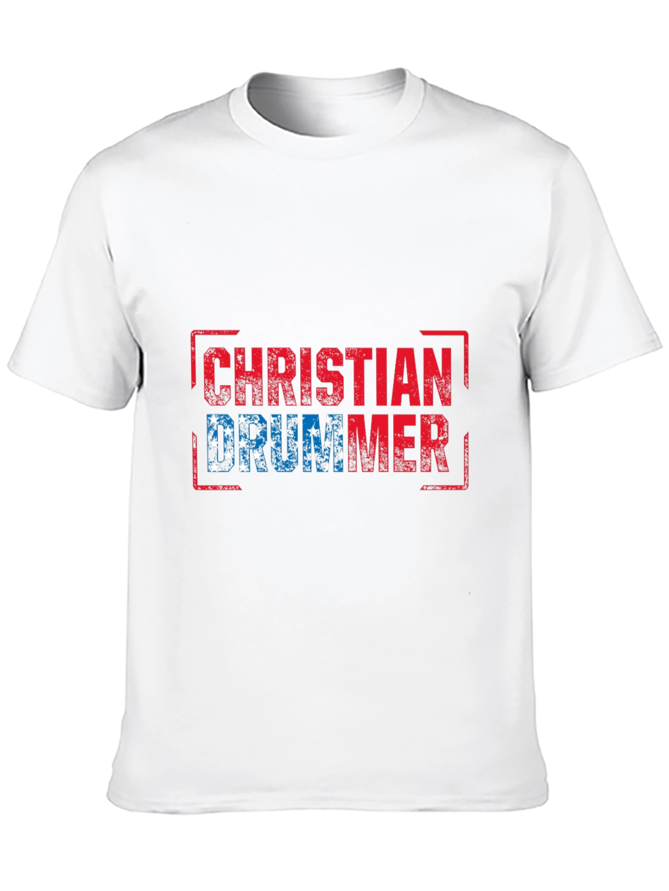 Christian Drummer T-Shirt - Patriotic Design