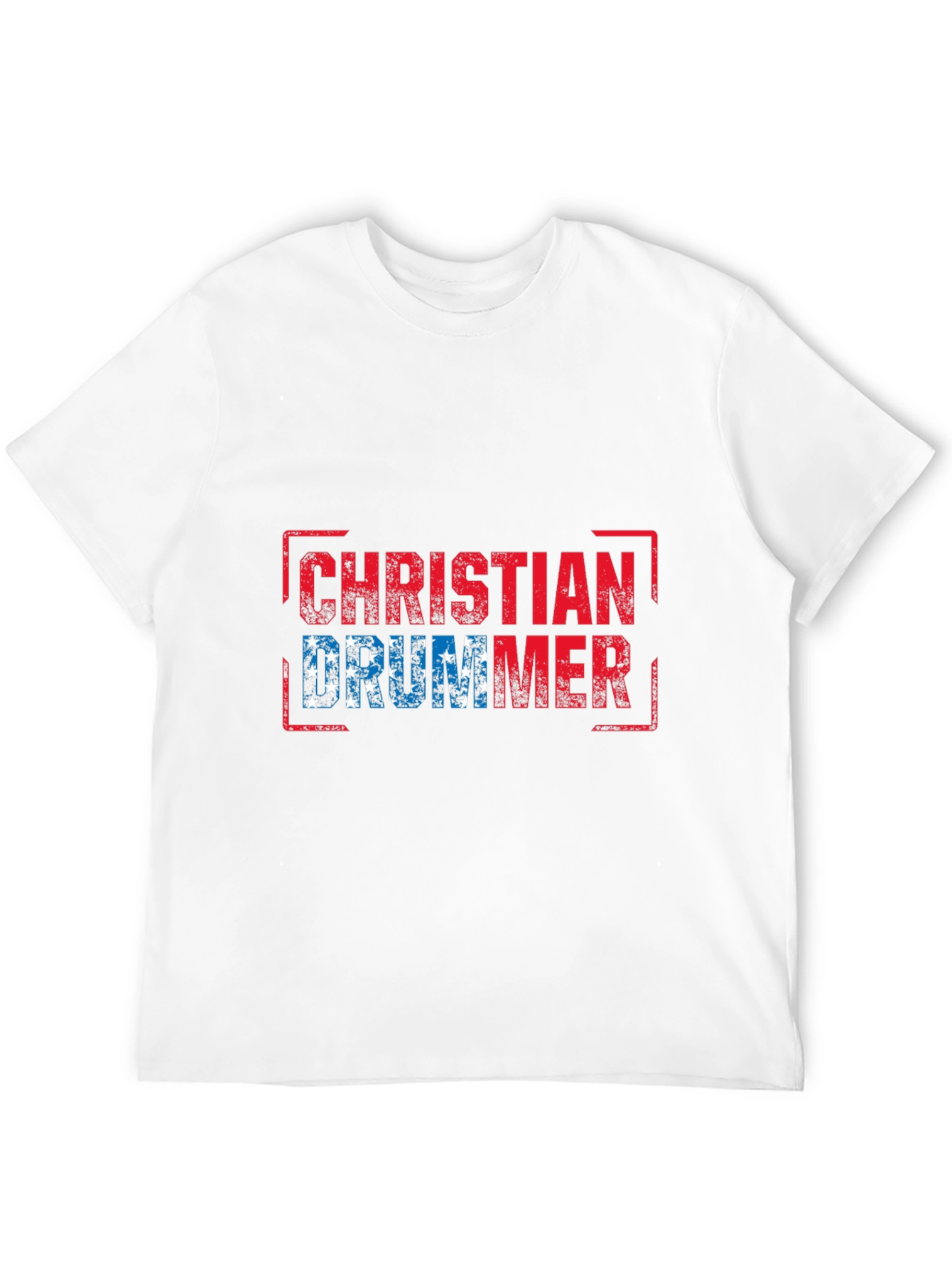 Christian Drummer T-Shirt - Patriotic Design